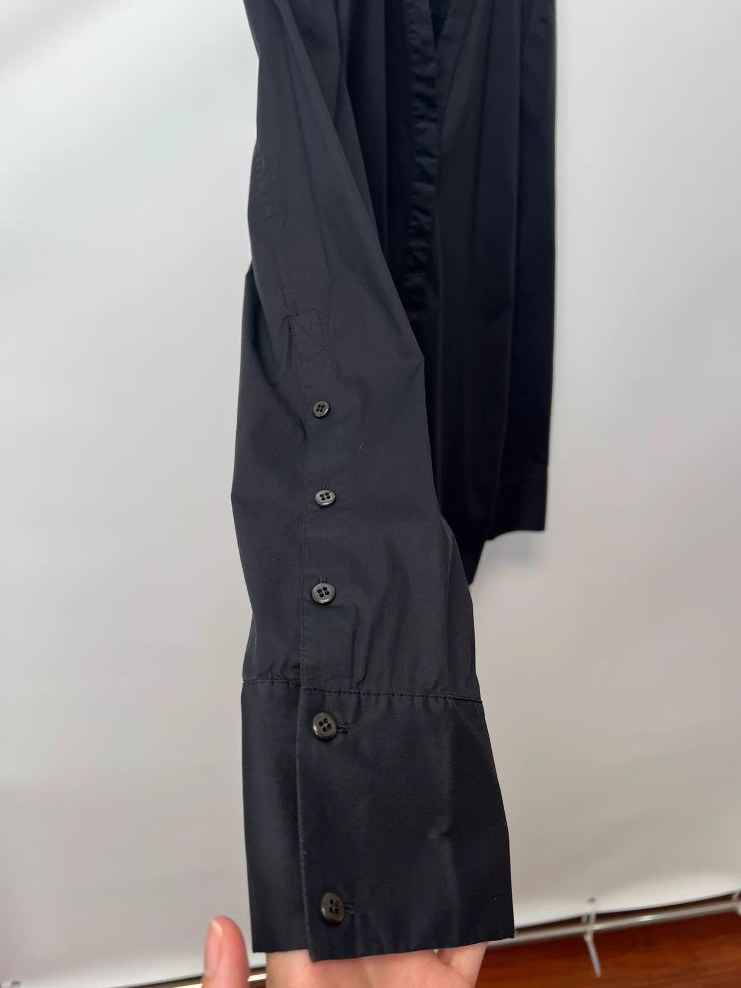 Helmut Lang Helmut Lang V-neck hidden button blend drape shirt Size M / US 6-8 / IT 42-44 - 5 Thumbnail
