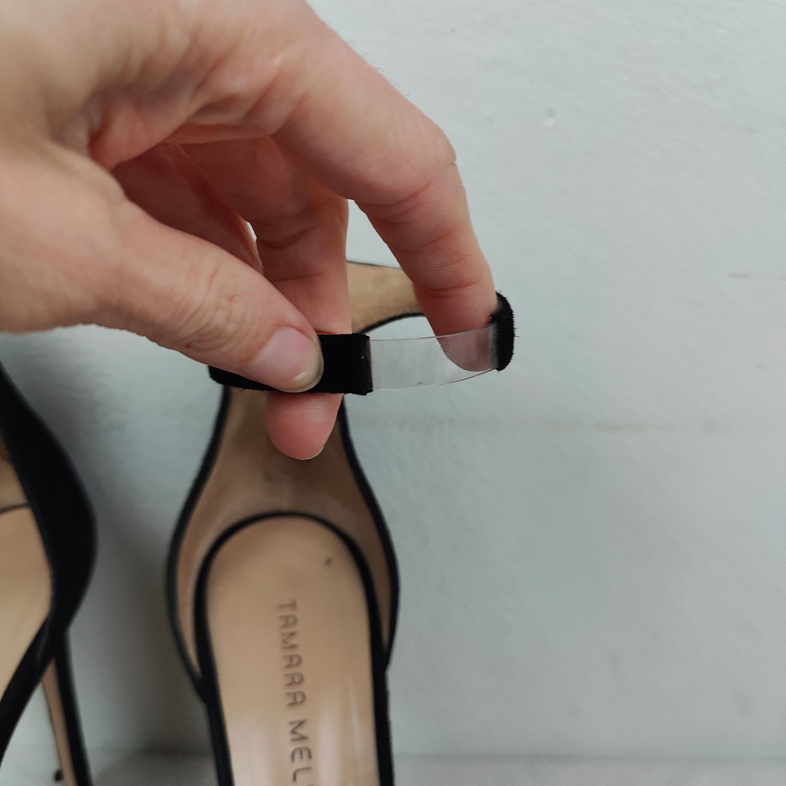 Tamara Mellon Tamara Mellon Reverse Frontline Heels Womens 38.5 8.5 Black Size US 8.5 / IT 38.5 - 4 Thumbnail