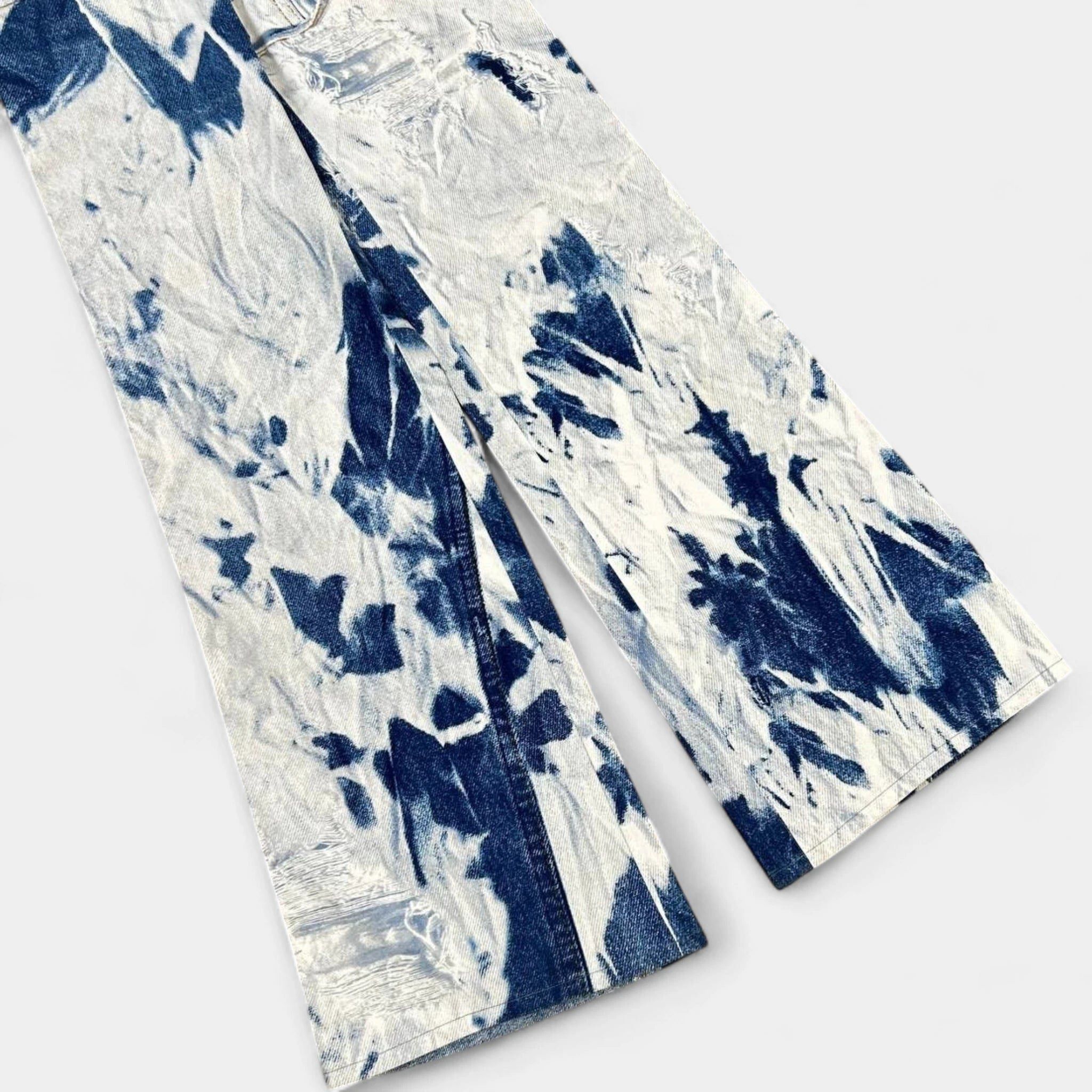 Roberto Cavalli Just Cavalli Denim on Denim Printed Jeans Size 24" / US 00 / IT 34 - 3 Thumbnail