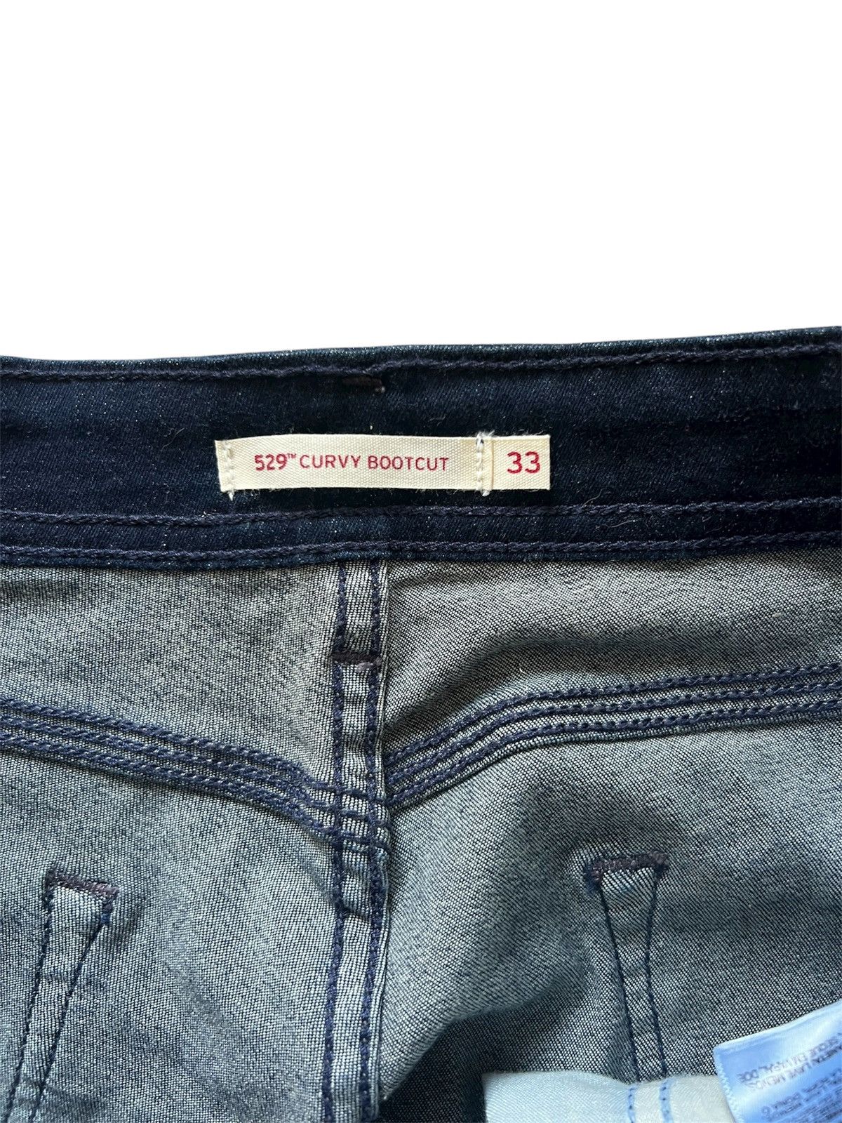 Levi's Levi’s Women’s 529 Curvy Bootcut Distressed Jeans | 33 NWOT Size 33" - 4 Thumbnail