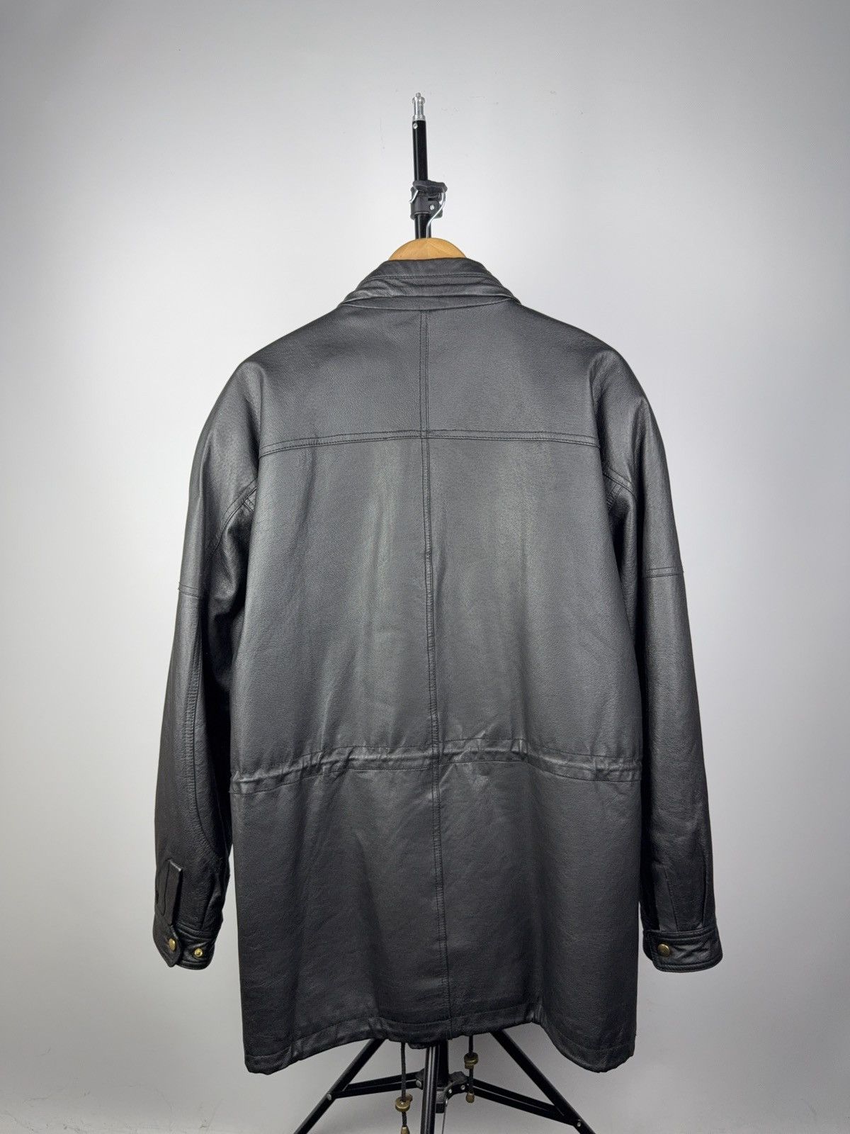 Vintage Vintage 90s Avant Garde Leather Biker MOTO Y2K Jacket Size US M / EU 48-50 / 2 - 6 Thumbnail