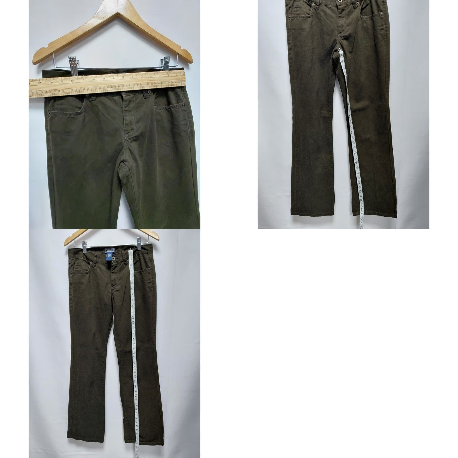Vintage Polo Jeans Company Ralph Lauren Olive Green Pants Denim Size 6x32 Size 28" / US 6 / IT 42 - 8 Thumbnail