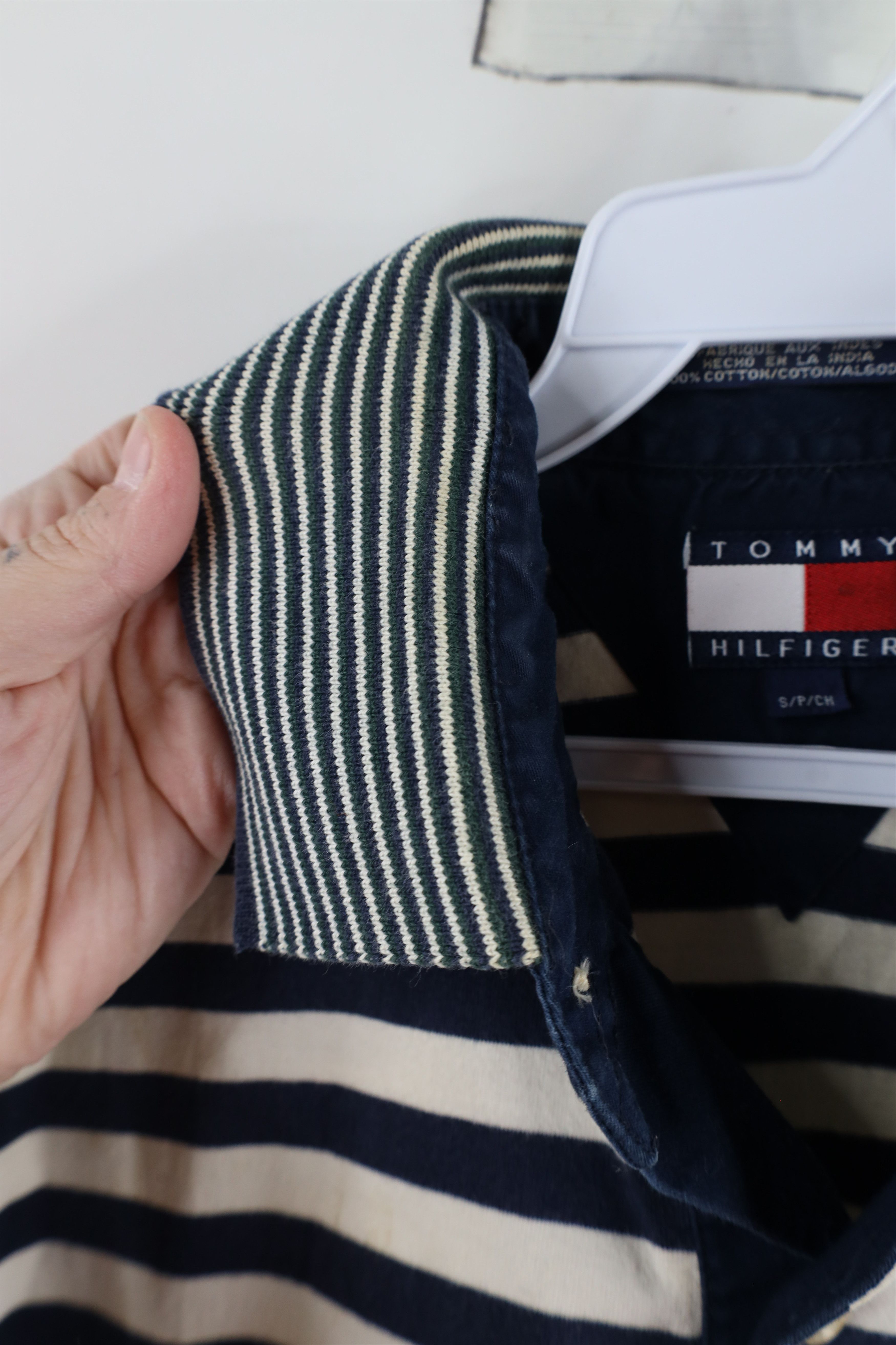 Tommy Hilfiger × Vintage Vintage 90s Tommy Hilfiger Distressed Tennis Polo Shirt Size US S / EU 44-46 / 1 - 12 Thumbnail