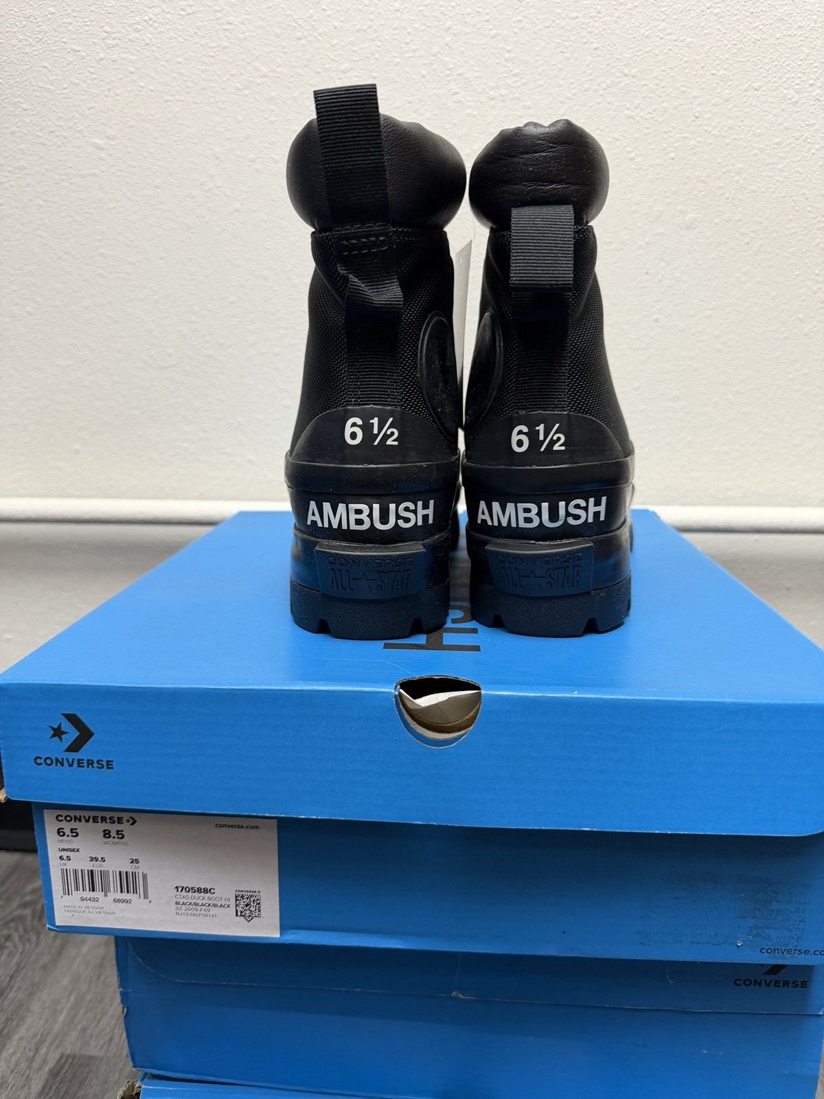 Ambush Design × Converse Converse x Ambush CTAS Duck Boot Black Canvas Womens Size US 8.5 / IT 38.5 - 4 Thumbnail