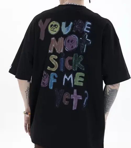 VIBE Cartoon Streetwear Harajuku Painting Graphic T Shirt Size US M / EU 48-50 / 2 - 2 Thumbnail
