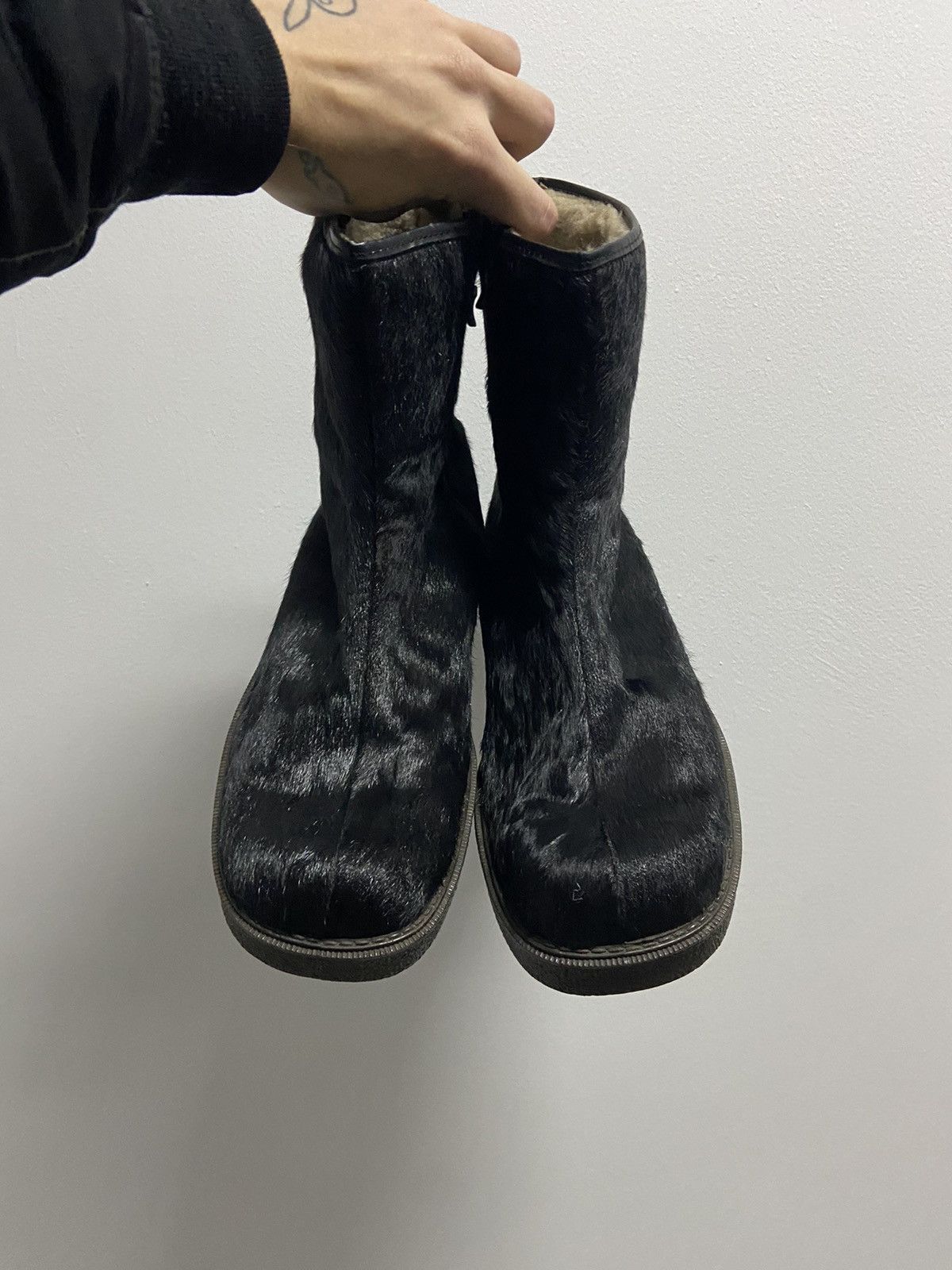 Helix Helix Julius fur hi boots vintage rare archive Size US 10 / EU 43 - 4 Thumbnail