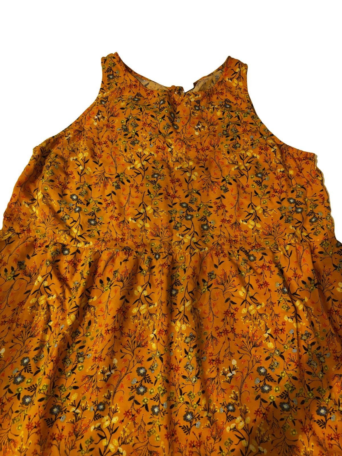 Old Navy Yellow floral Dress.wd2025 Size L / US 10 / IT 46 - 2 Thumbnail