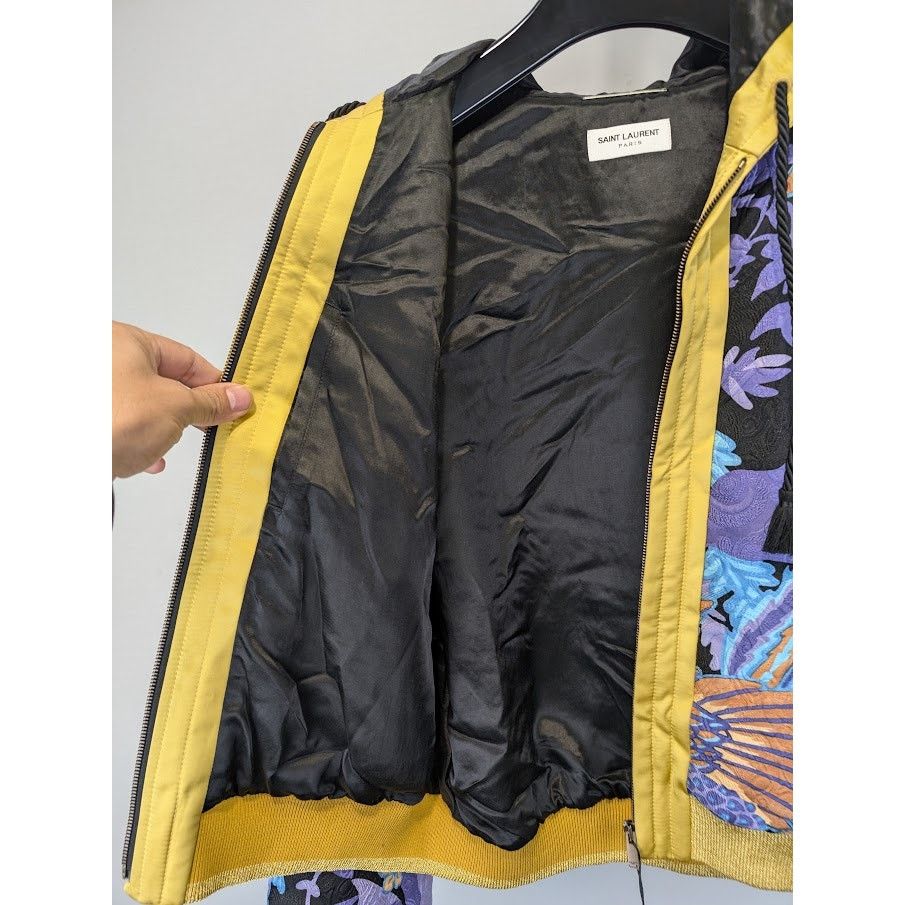 Saint Laurent Paris o1rshd1 Teddy Kimono Phoenix Jacket in Multicolor Size US M / EU 48-50 / 2 - 9 Thumbnail