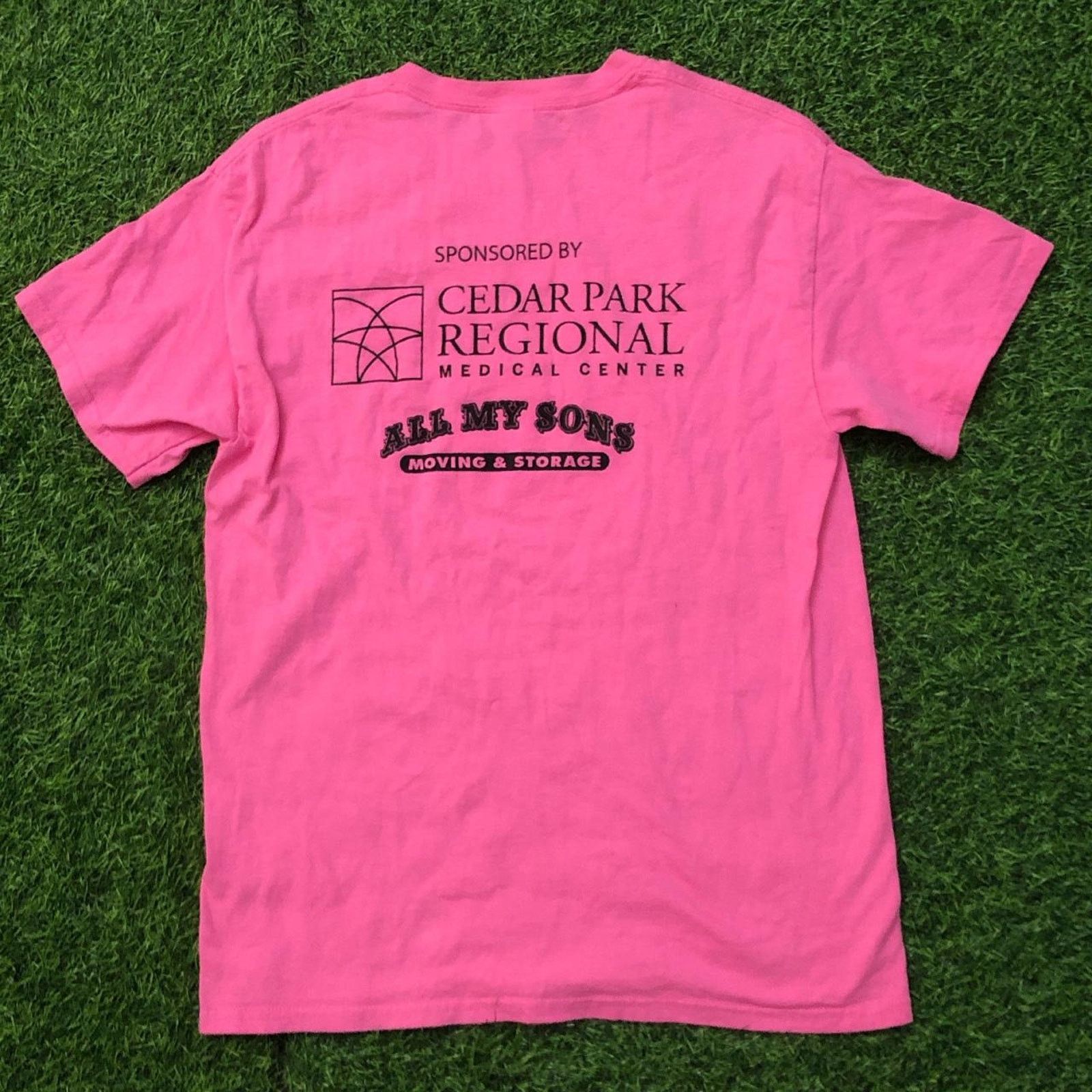 Gildan Pink Rangers Tackle Cancer Graphic Tee Size US M / EU 48-50 / 2 - 4 Thumbnail
