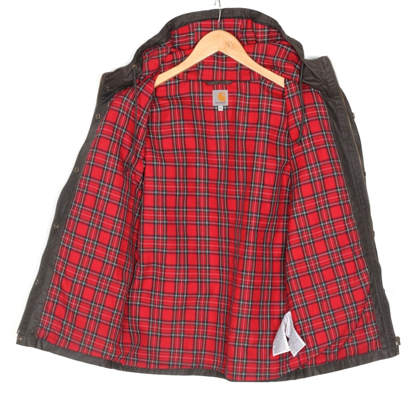 Carhartt Carhartt Torn Waxed Cotton Jacket Women XS MJ5625 Jacket Womens XS Brown Size XS / US 0-2 / IT 36-38 - 4 Thumbnail