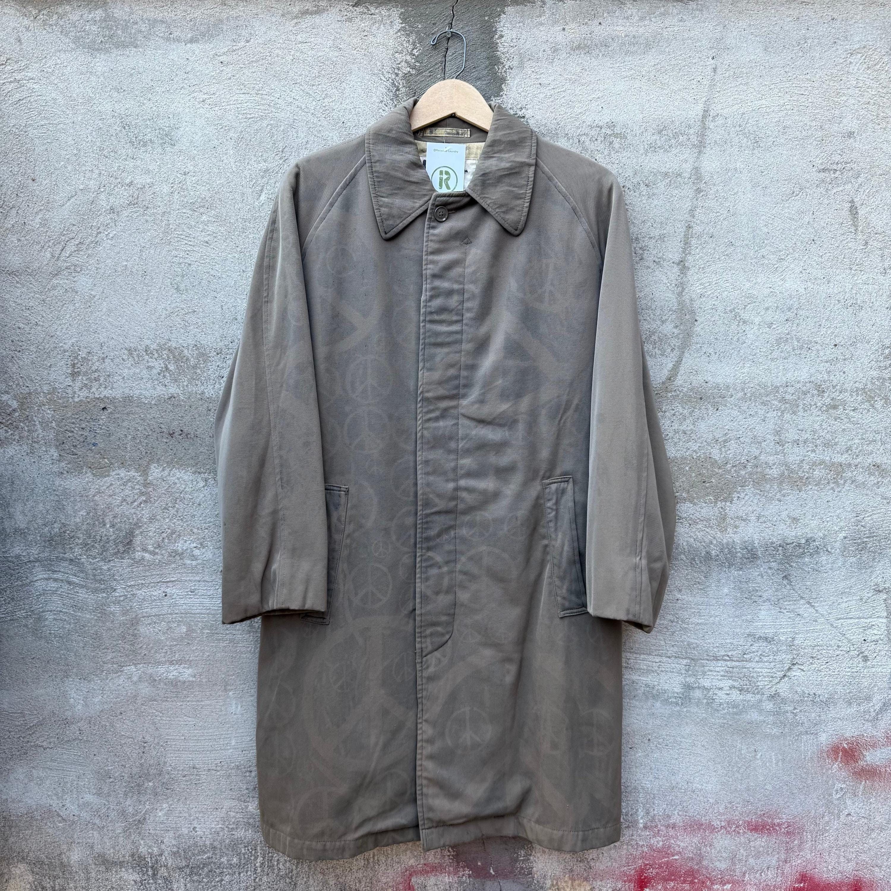 Vintage 70's Vintage Military Peace Sign Printed Coat Size US M / EU 48-50 / 2 - 1 Thumbnail