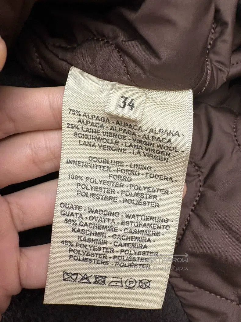 Hermes Hermes Dark Brown Cashmere Cotton Coat Size XXS / US 00 / IT 34 - 3 Thumbnail