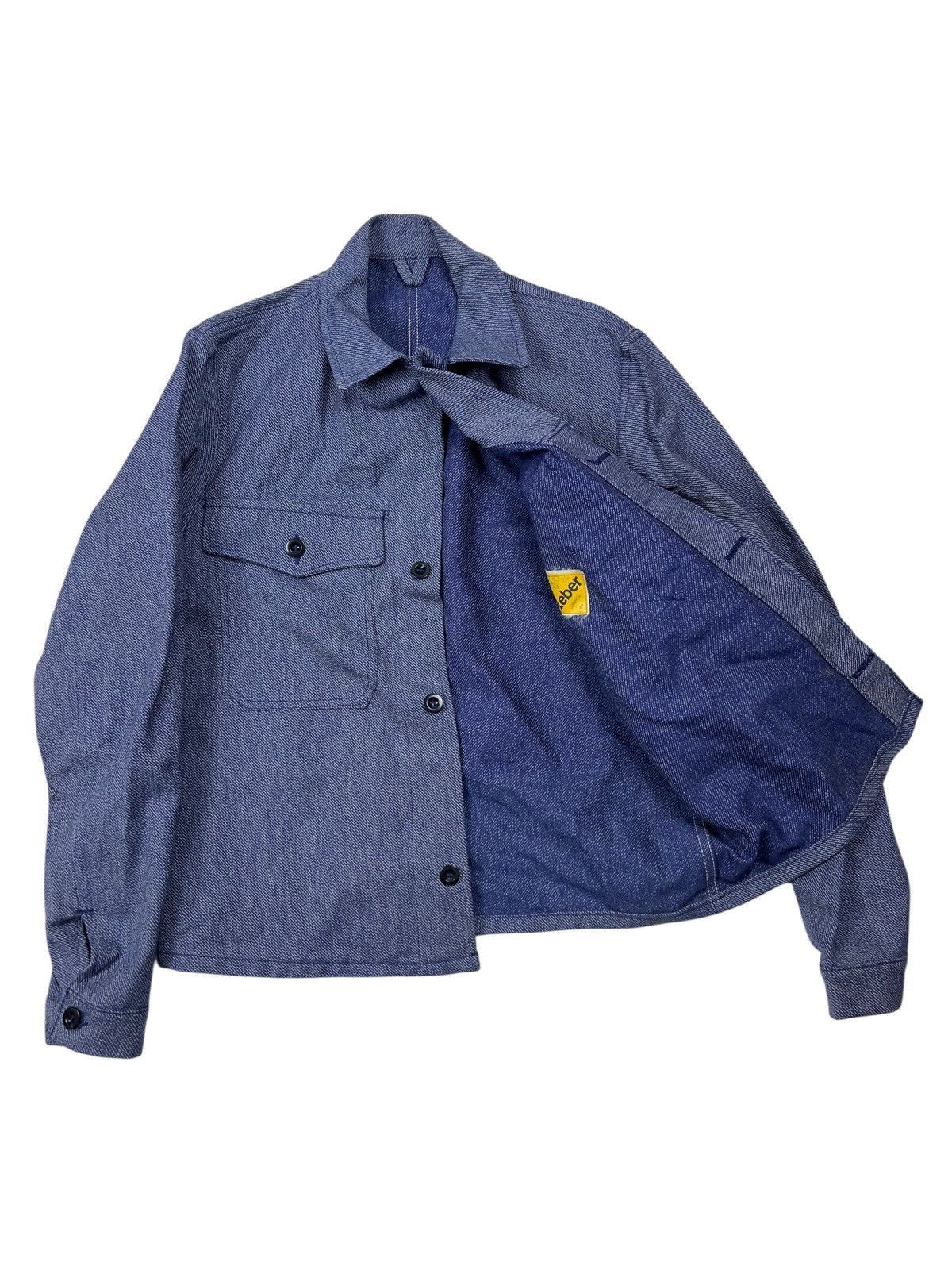 Le Laboureur Vintage 60s Sanfor Leber Jacket German Workwear Utility Size US S / EU 44-46 / 1 - 4 Thumbnail