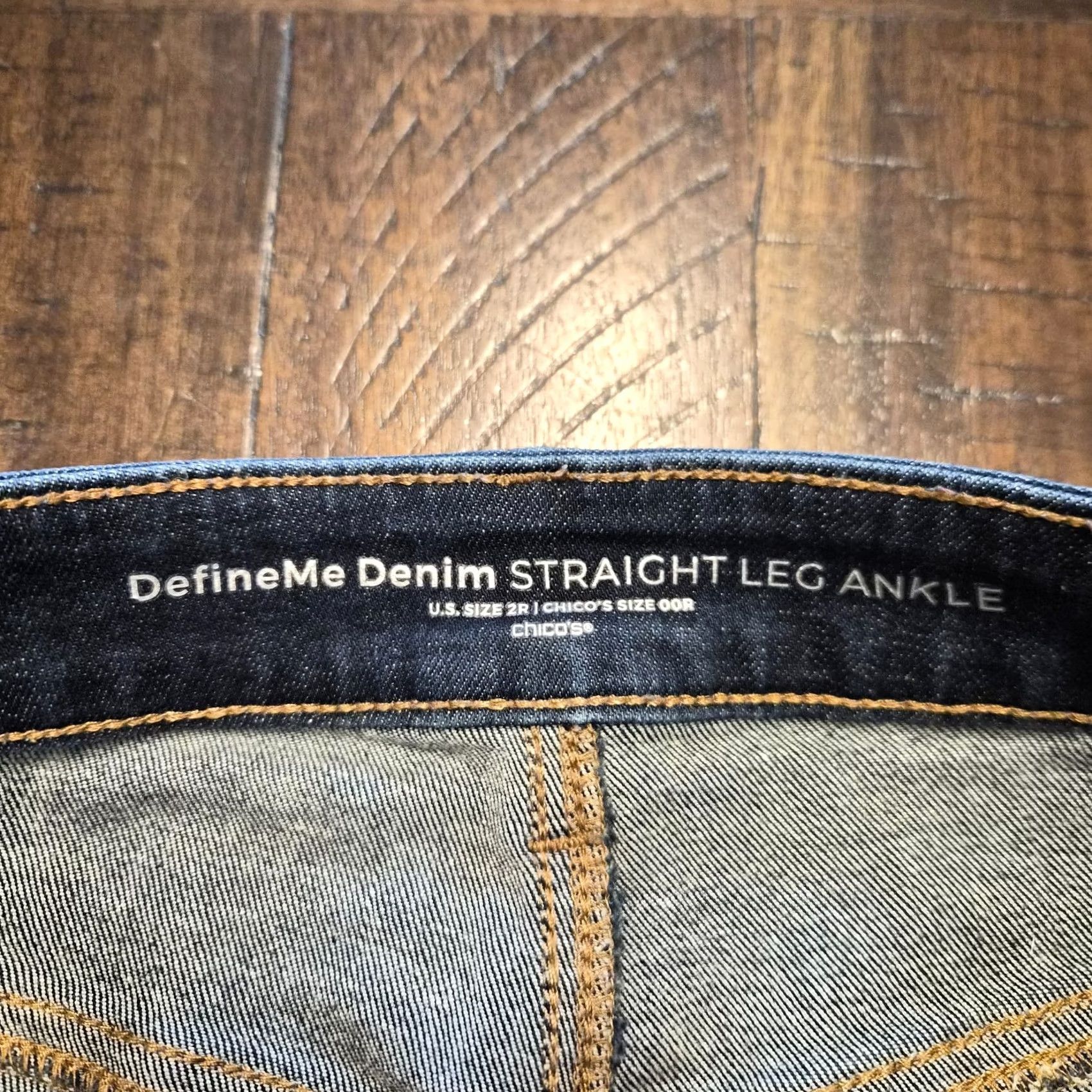 Vintage Chicos Jeans Womens Blue Define Me Denim Straight Leg Ankle Size 2 Regular Size 26" / US 2 / IT 38 - 3 Thumbnail