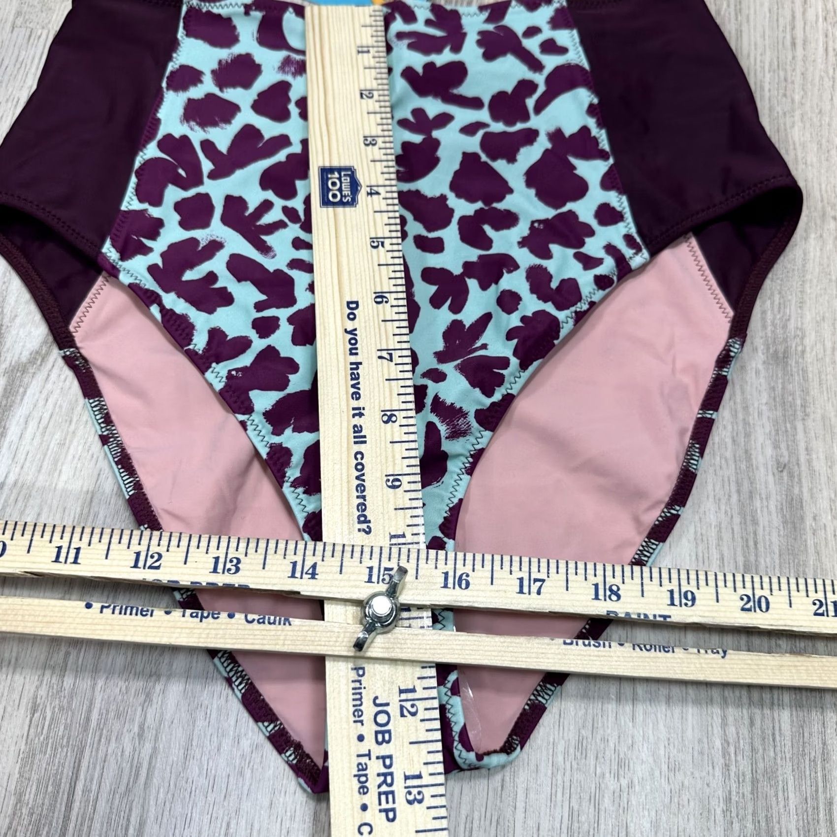 Tanya Taylor Tanya Taylor Swim Kaia Bikini Bottom Purple Blue High Waist Sz S NWT Size 28" / US 6 / IT 42 - 7 Thumbnail