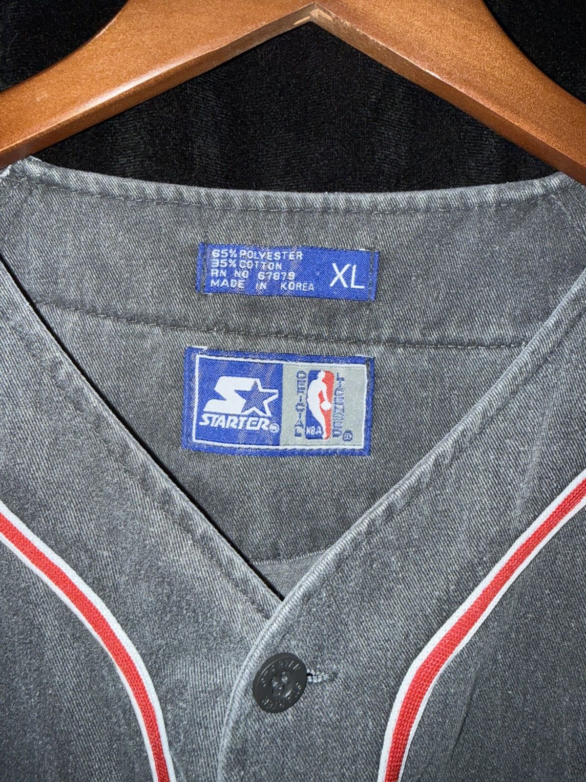 Starter Vintage Starter NBA Bulls Button Up XL Size US XL / EU 56 / 4 - 5 Thumbnail