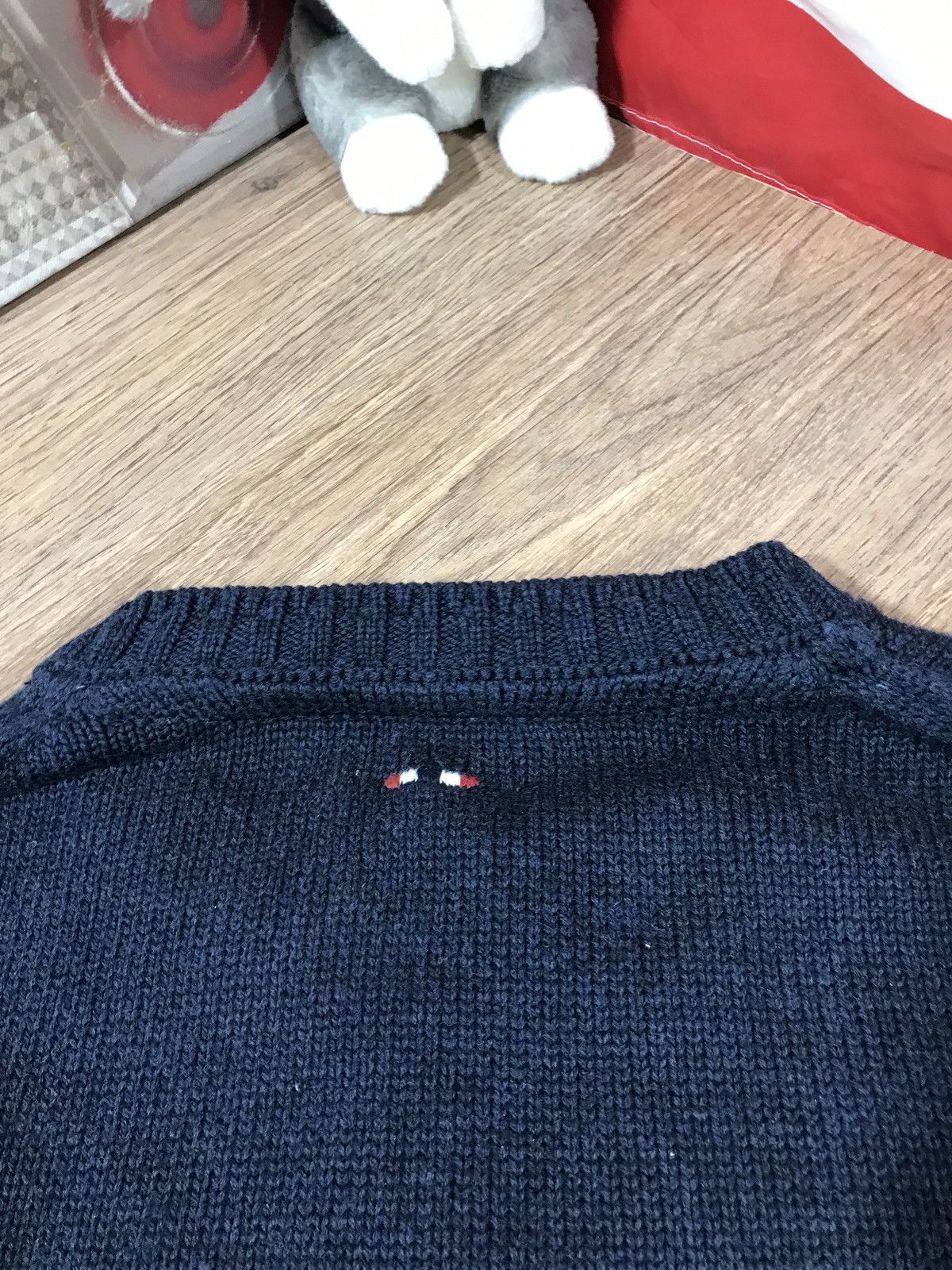 Napapijri Vintage Napapijri Knit Sweater Flag Big Logo Size US L / EU 52-54 / 3 - 10 Thumbnail
