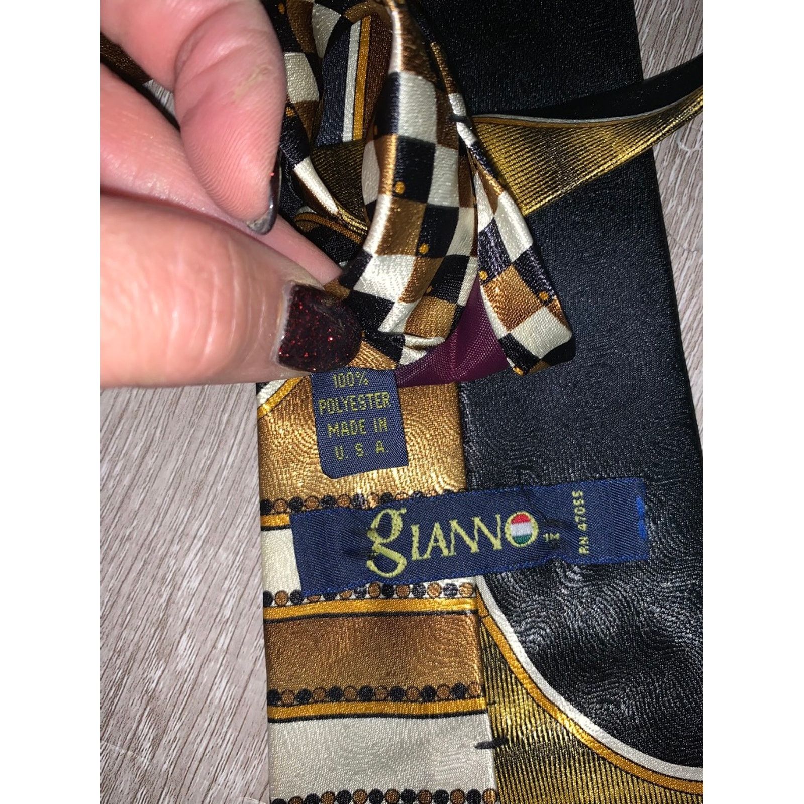 The Unbranded Brand Men's Geometric Tie Set 4pc Multicolor Business/Special Size ONE SIZE - 5 Thumbnail