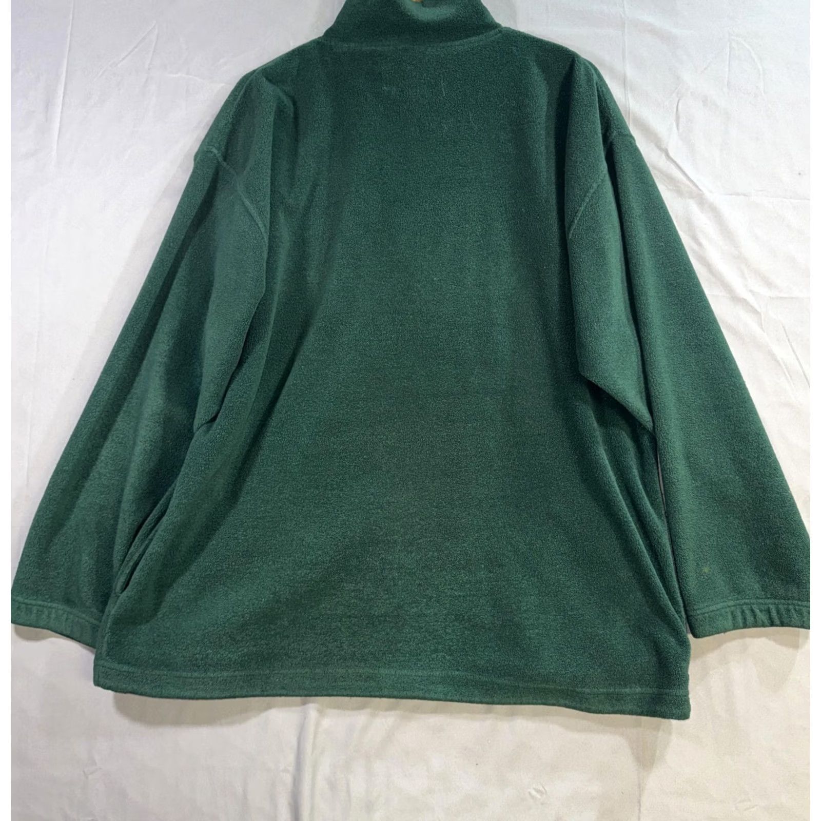Vintage Ducks Unlimited Sweatshirt Mens XL Green Fleece 1/4 Zip Pockets Pullover Hunting Outdoor Zip Logo Size US XL / EU 56 / 4 - 2 Thumbnail