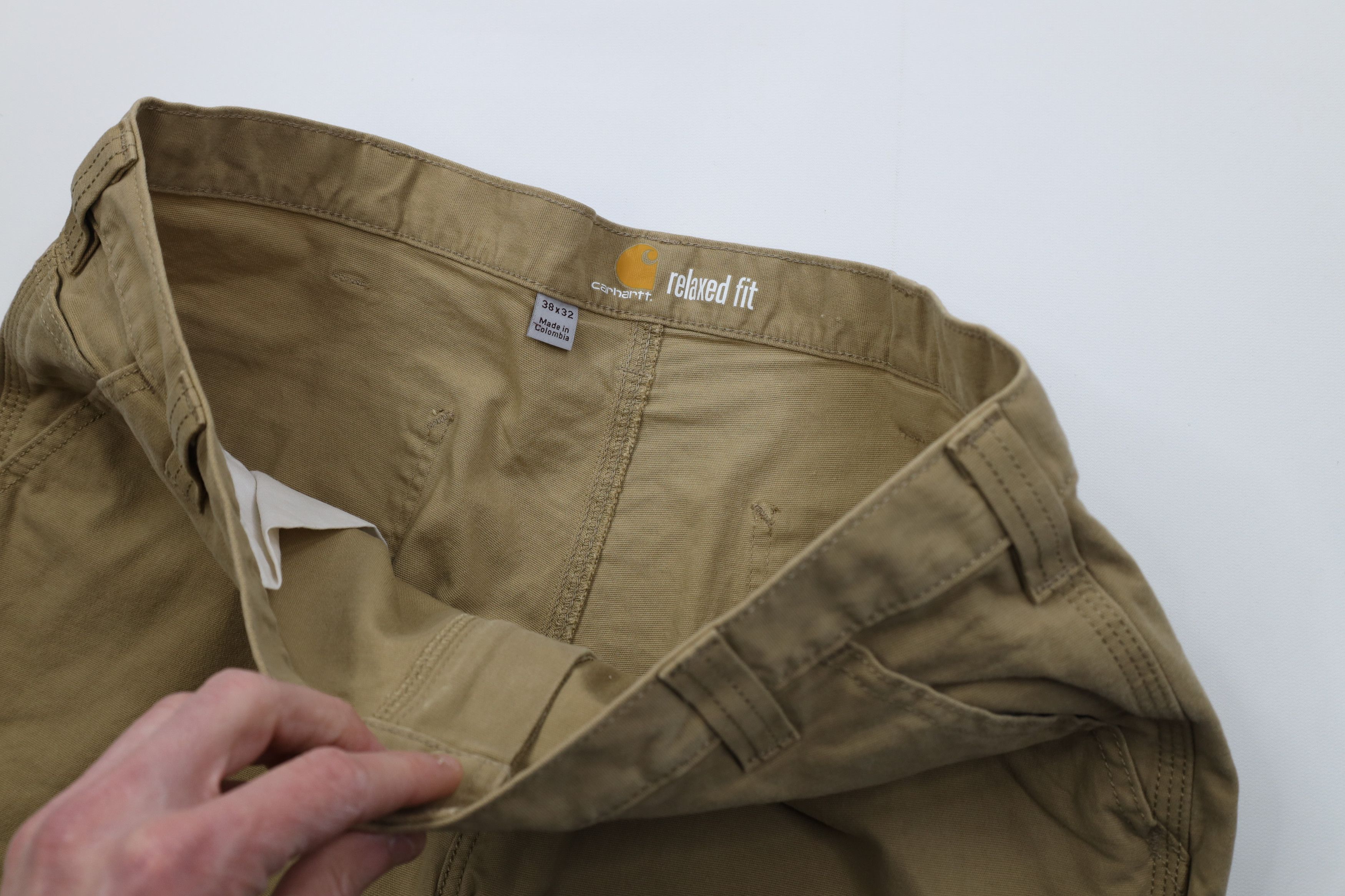 Carhartt Vintage Y2K Carhartt Fit Wide Leg Dungaree Pants Brown Size US 38 / EU 54 - 8 Thumbnail