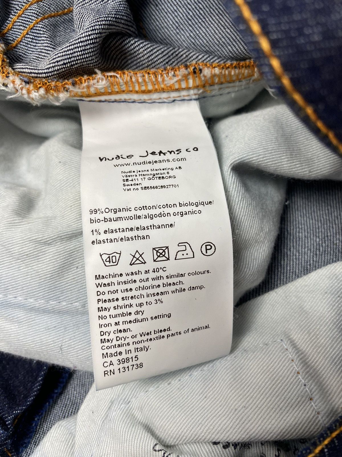 Nudie Jeans Nudie Jeans Tape Ted Denim Jeans Pants Size US 32 / EU 48 - 9 Thumbnail