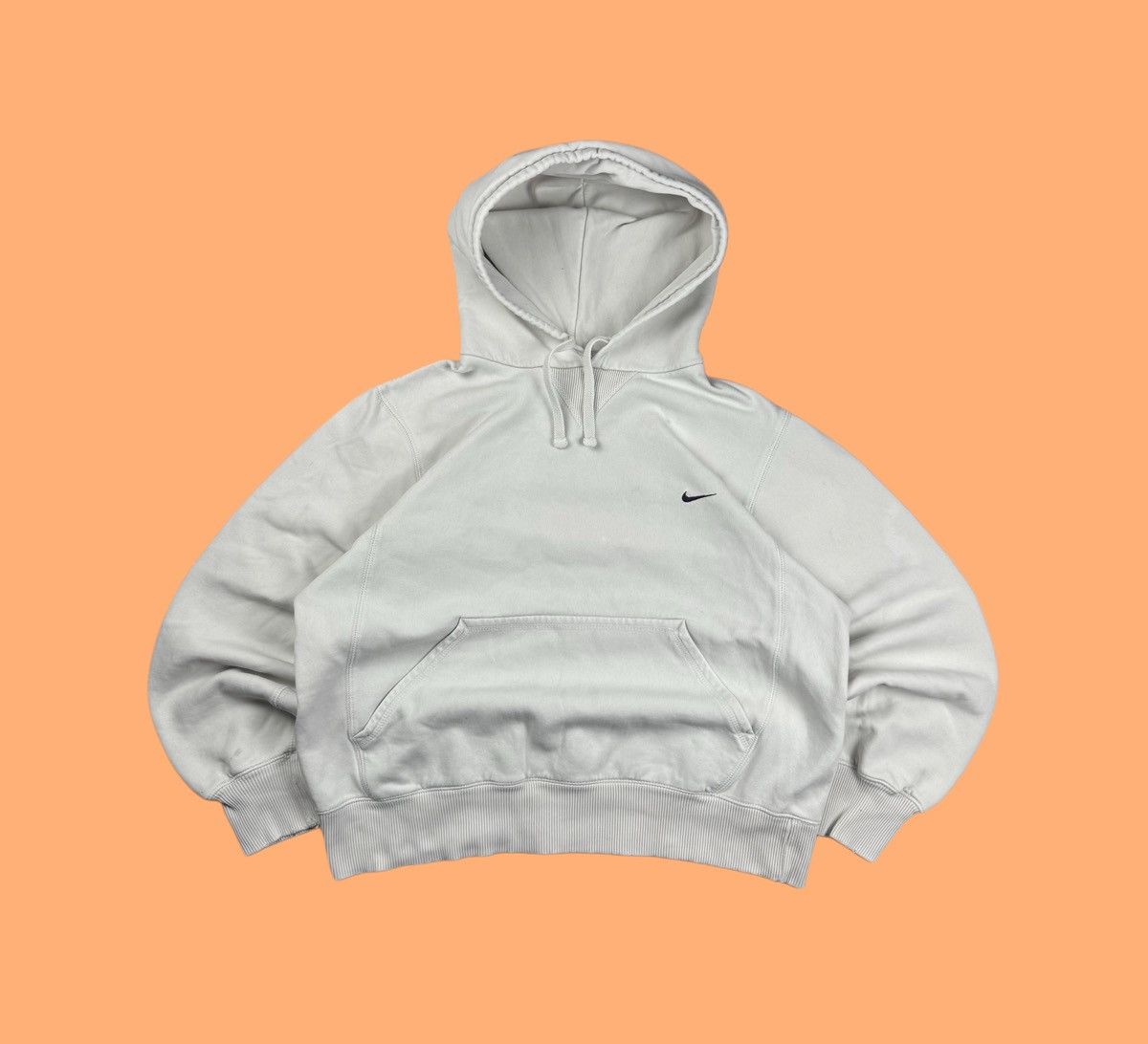 Nike × Vintage NIKE VINTAGE CENTER LOGO OVERSIZE BOXY HOODIE Size US S / EU 44-46 / 1 - 1 Thumbnail