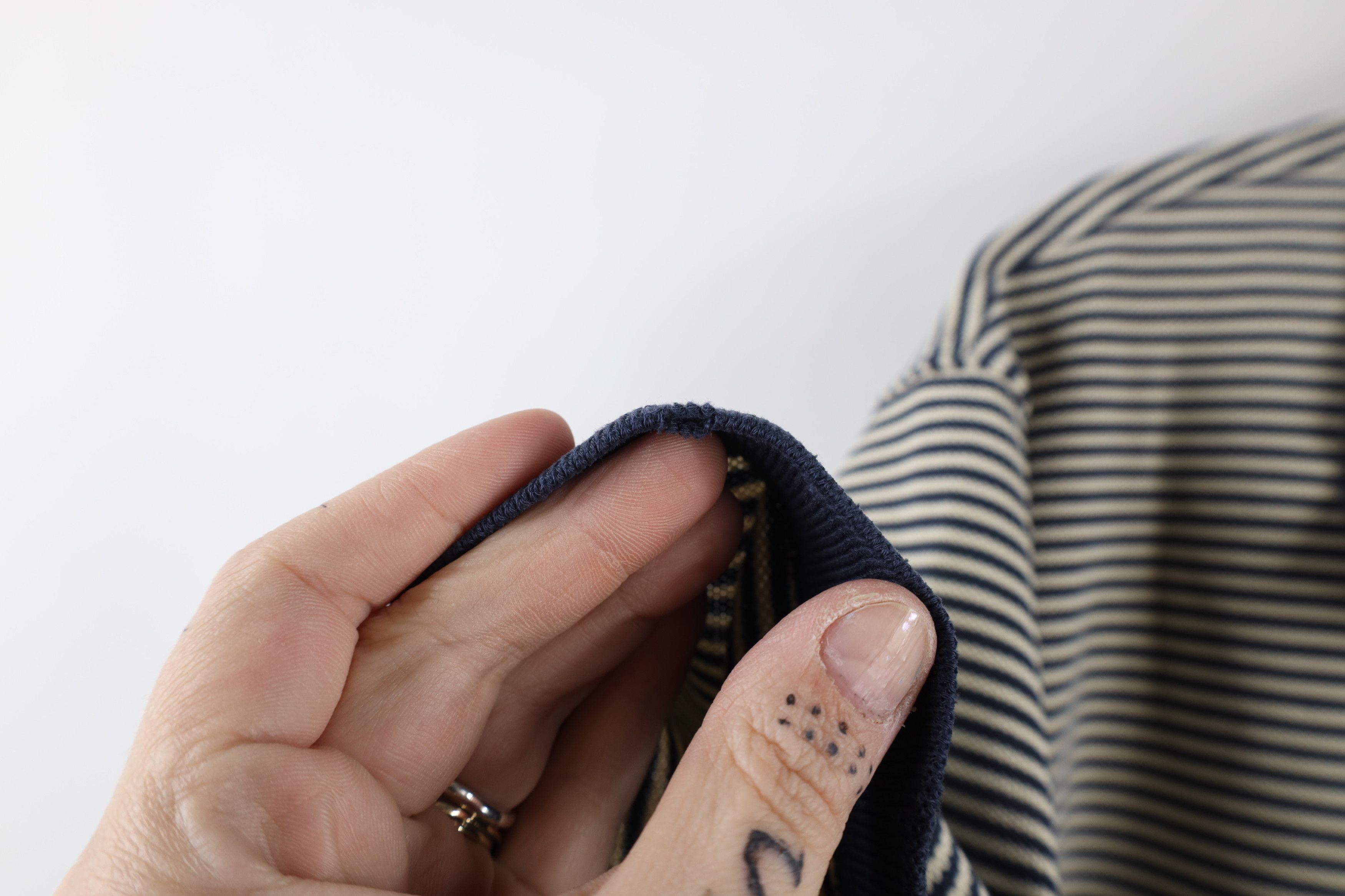 L.L. Bean × Vintage Vintage LL Bean Striped Double L Knit Collared Polo Shirt Size US L / EU 52-54 / 3 - 7 Thumbnail