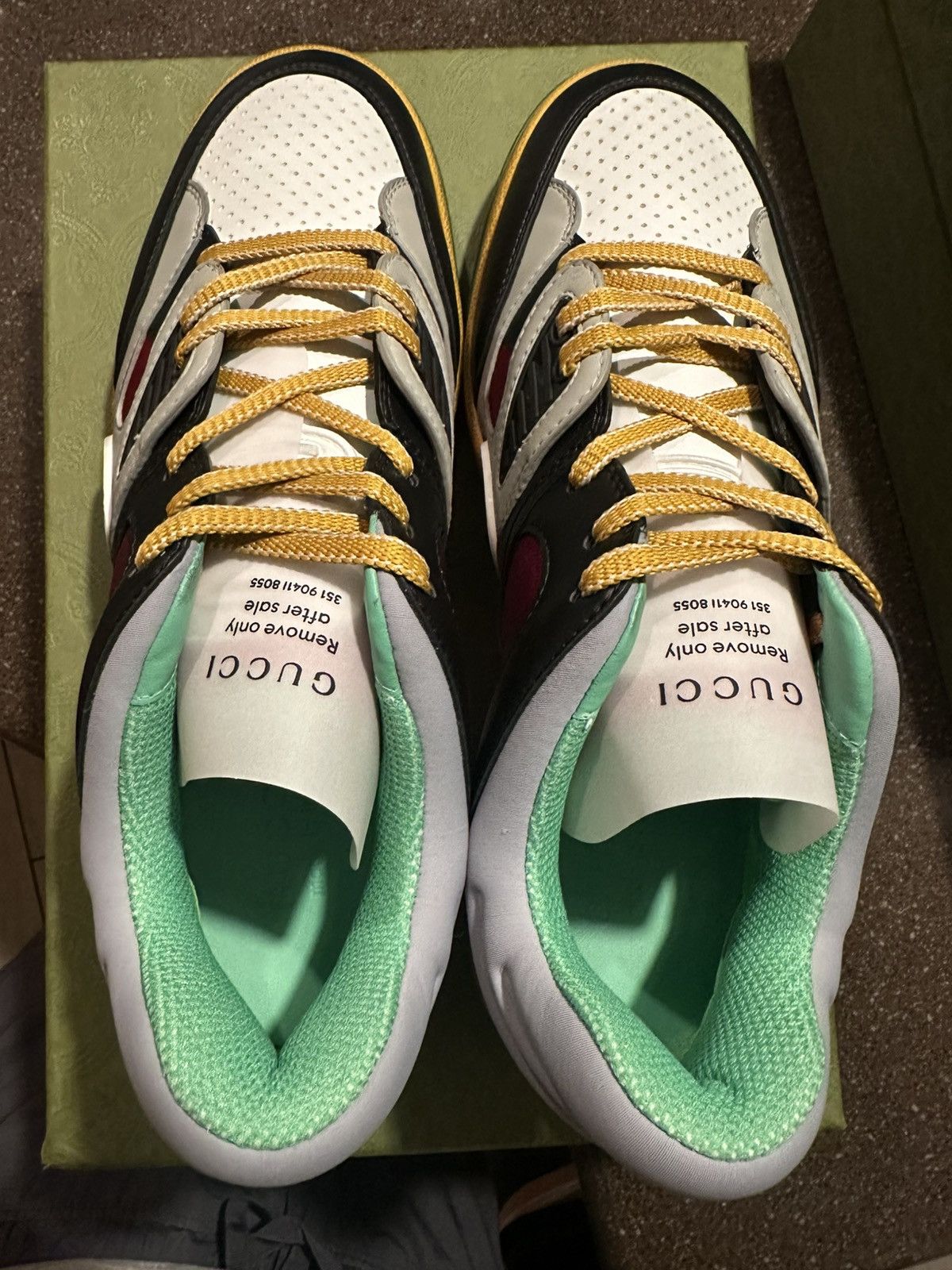 Gucci Gucci Basket Low Black Demetra Size US 10 / EU 43 - 14 Thumbnail
