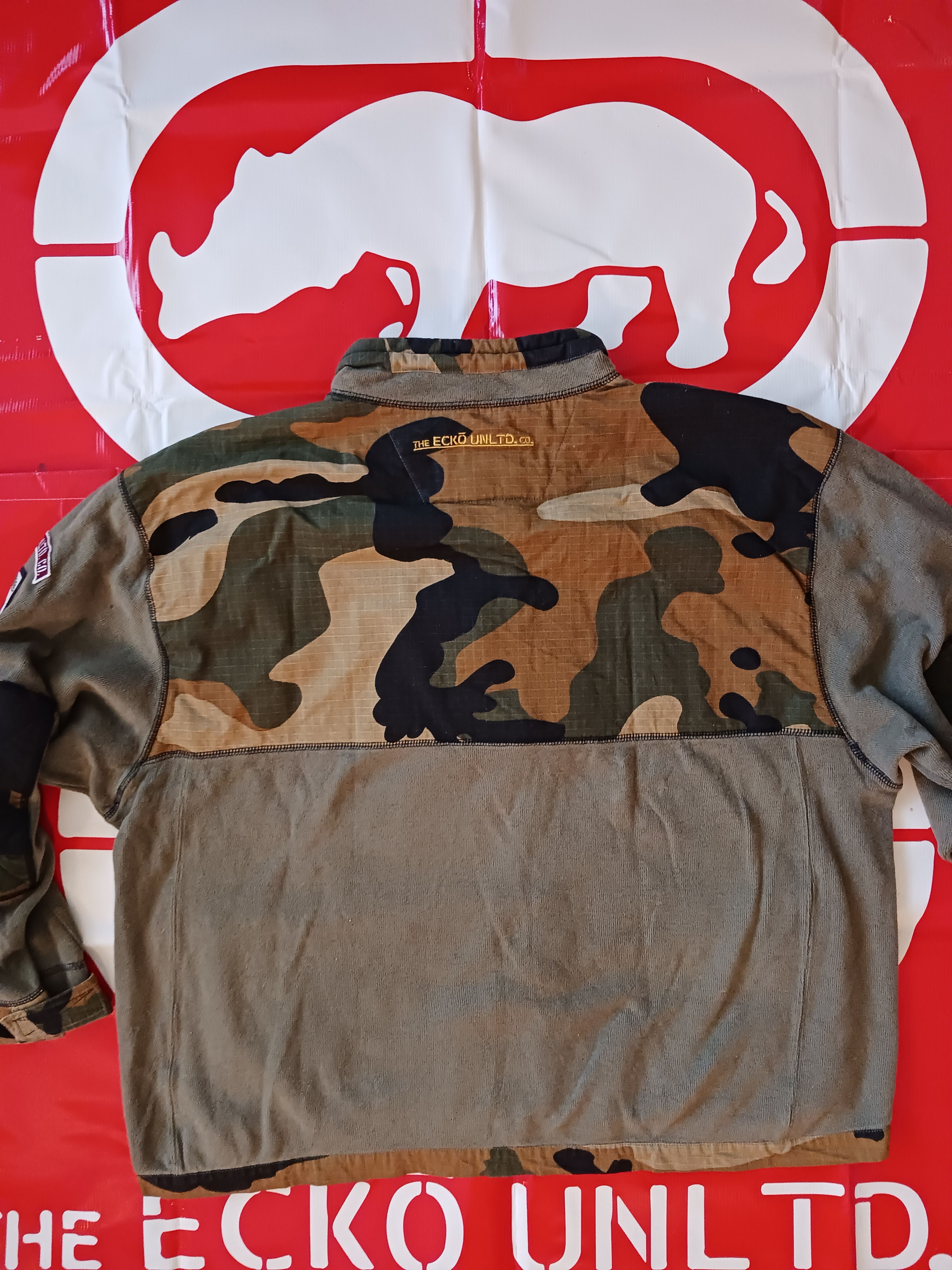 Ecko Unltd. ECKO UNLTD Camo MILITARY KNIT SWEATER 90s Unlimited Size US XL / EU 56 / 4 - 3 Thumbnail