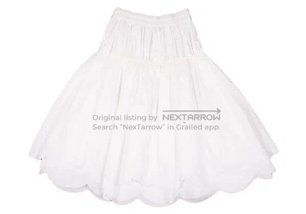 Comme des Garcons Comme des Garcons size M White Retro Design Skirt Size 25" / US 0 / IT 36 - 3 Thumbnail