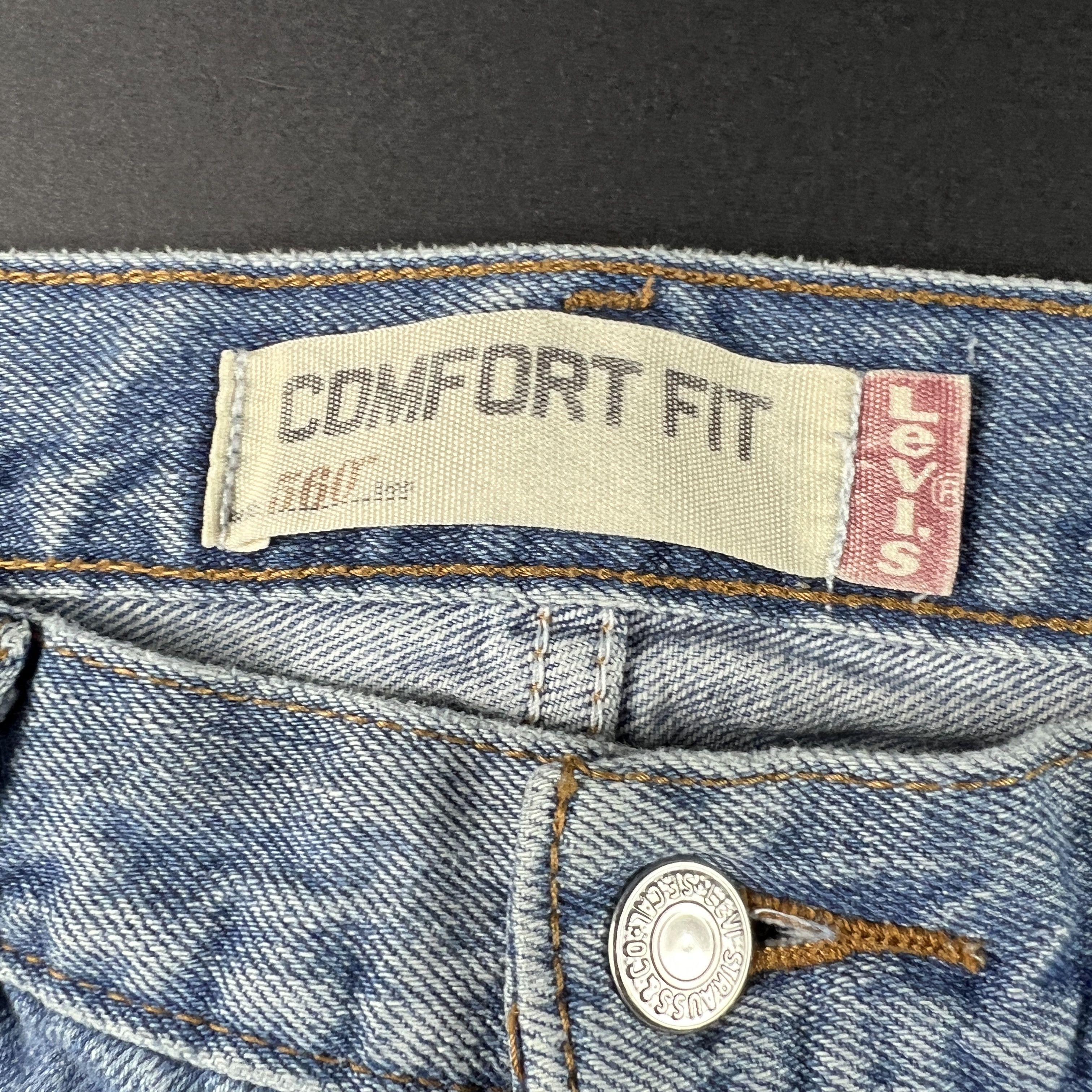 Levi's × Vintage Y2K Levi's Jeans 560 Loose Tapered Blue Faded Cotton Denim Size US 34 / EU 50 - 7 Thumbnail