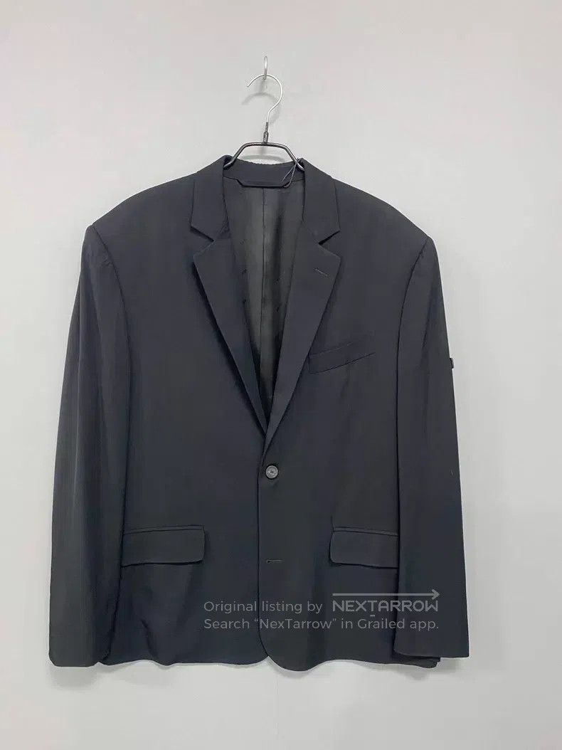 Balenciaga Balenciaga Black Sleeve Badge Logo Suit Jacket Size XXS / US 00 / IT 34 - 3 Thumbnail