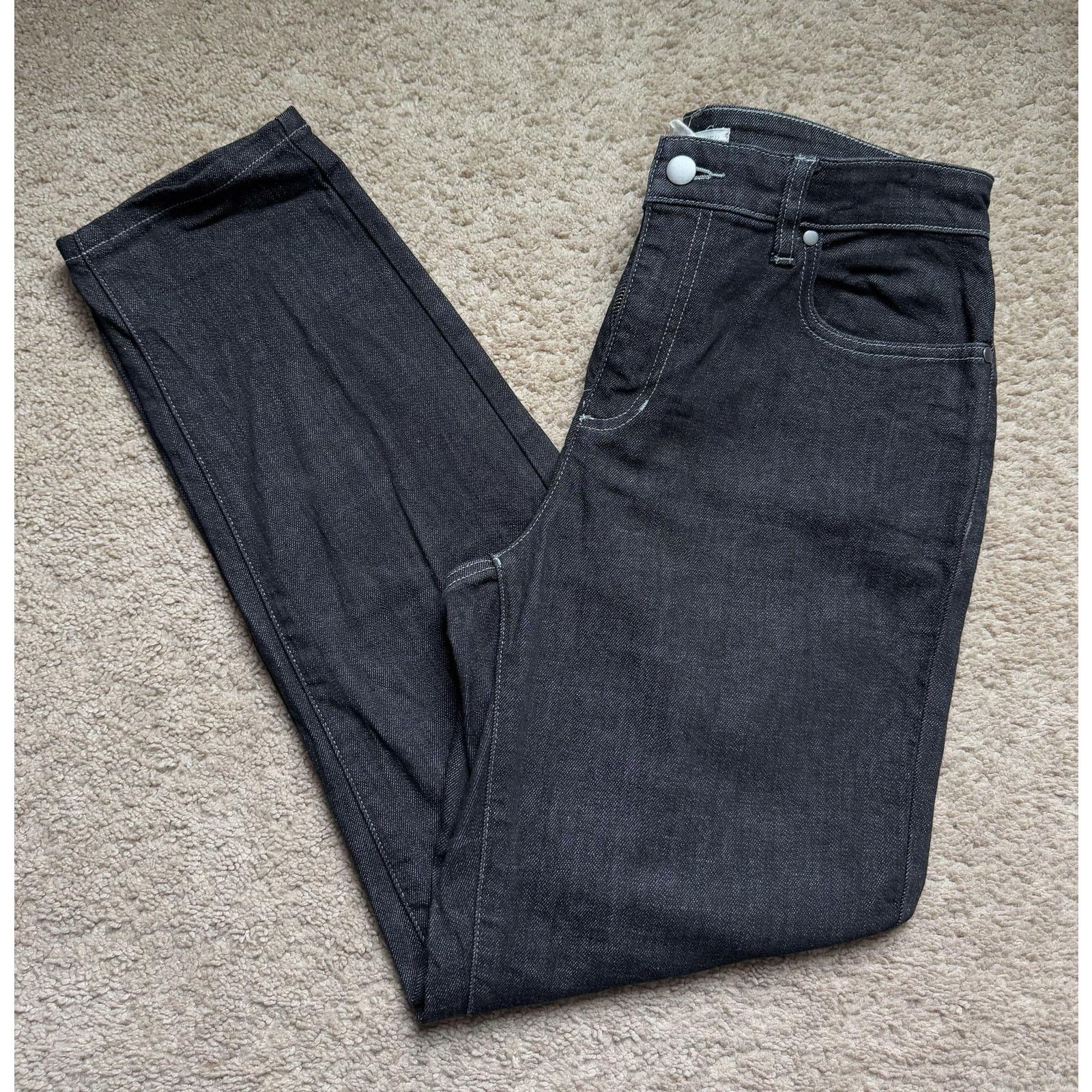 Eileen Fisher Eileen Fisher Mid Rise Straight Leg Jeans Denim Dark Wash Size 28" / US 6 / IT 42 - 1 Thumbnail