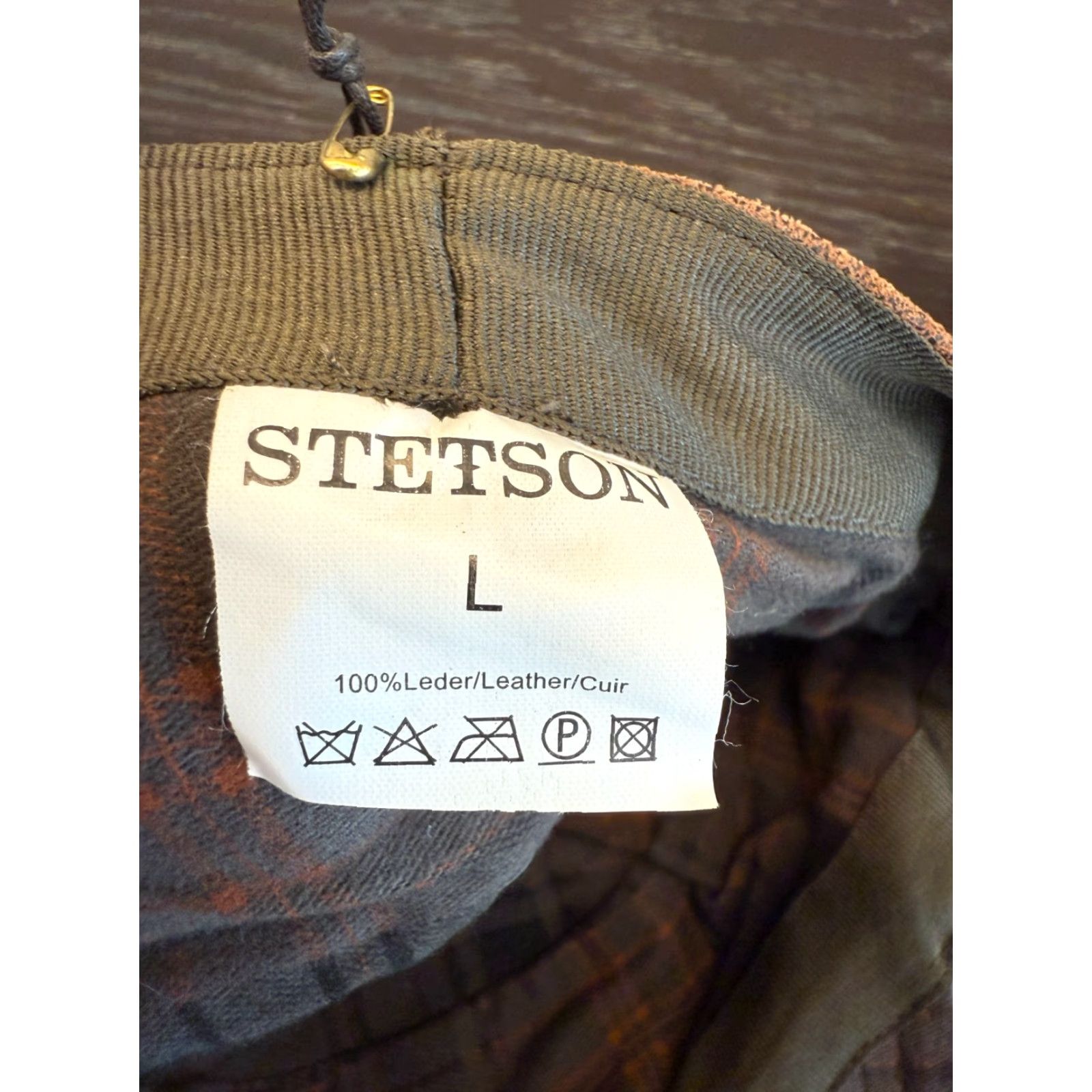 Stetson Stetson Hat Large Brown Leather Houndsville Hike Dad Outdoor Motorcycle Mens Size ONE SIZE - 7 Thumbnail