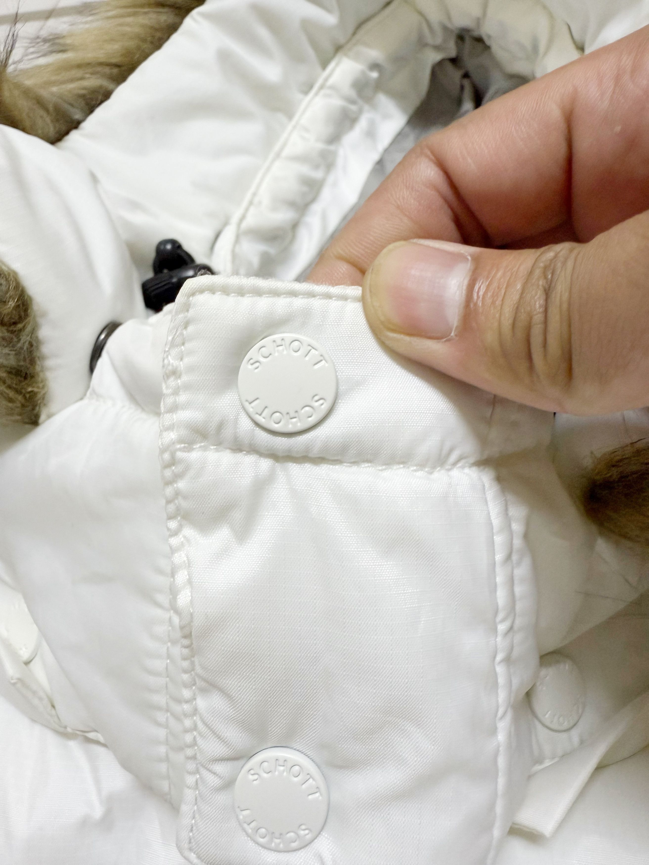 Schott Schott Puffer Down Shearling Hoodie Bomber Jacket Size US M / EU 48-50 / 2 - 16 Thumbnail