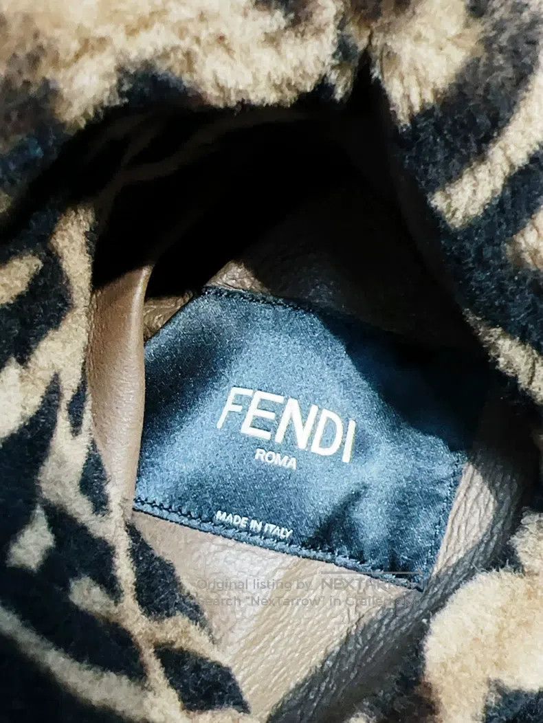 Fendi Fendi Brown Full Monogram Long Sleeve Leather Jacket (Size Size US M / EU 48-50 / 2 - 4 Thumbnail