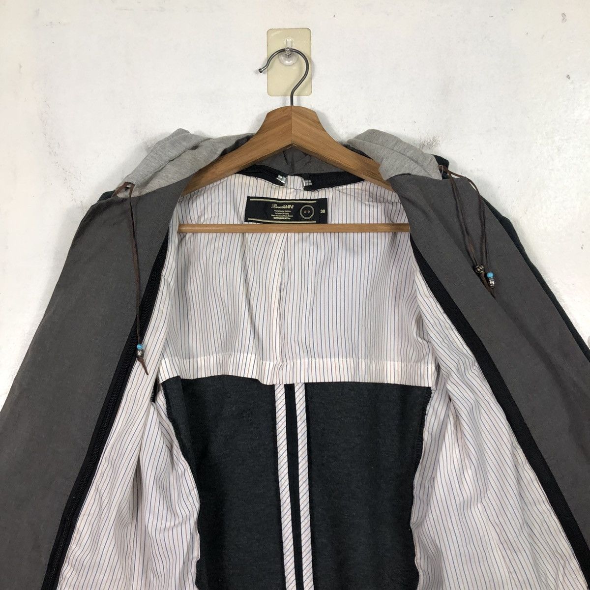 Japanese Brand Biker Double Layer Jacket BrthBreath Punk Style Number Nine Size US M / EU 48-50 / 2 - 18 Thumbnail