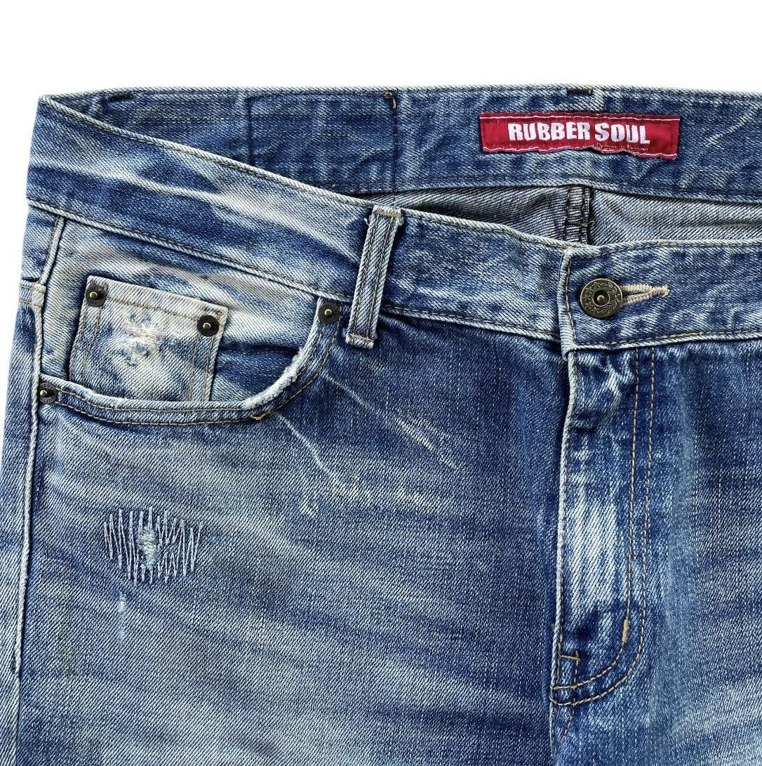 Who Decides War 2000s Rubbersoul - Flare Patchwork Distressed Jeans Size US 36 / EU 52 - 4 Thumbnail