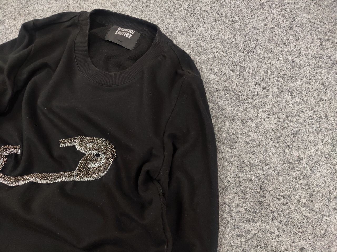 Neiman Marcus Markus Lupfer Design Embroidered paper clip logo Sweatshirt Size US S / EU 44-46 / 1 - 4 Thumbnail