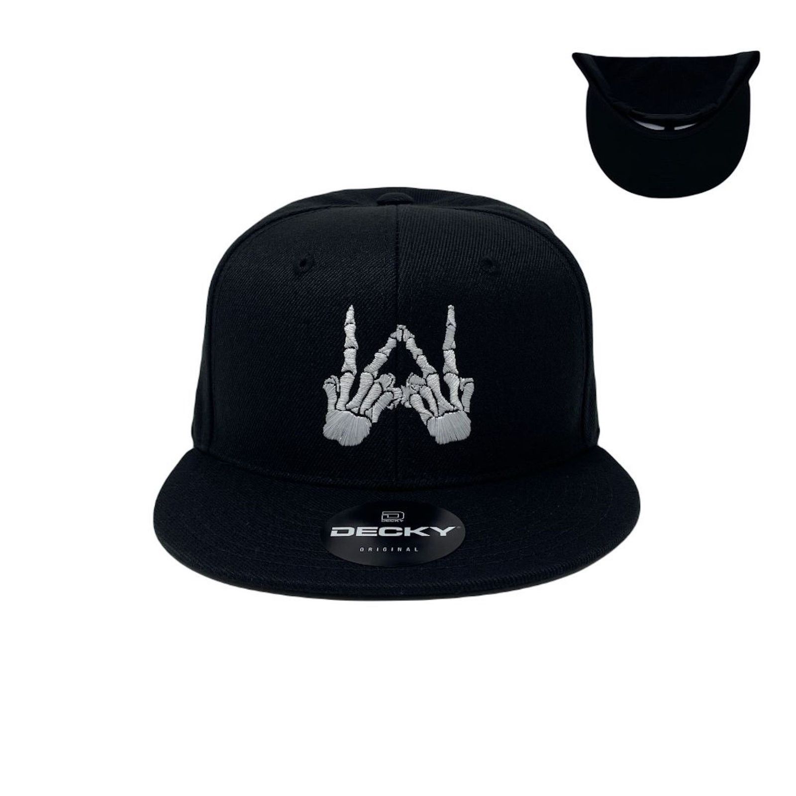 Other Westside Bones Snapback Hat All Black Size ONE SIZE - 1 Thumbnail