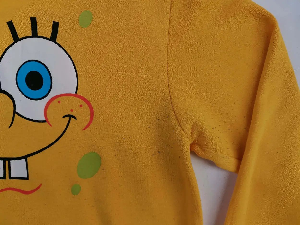 Cartoon Network Rare!!! Spongebob Squarepants Big Logo Hoodie Sweatshirt Size US L / EU 52-54 / 3 - 7 Thumbnail