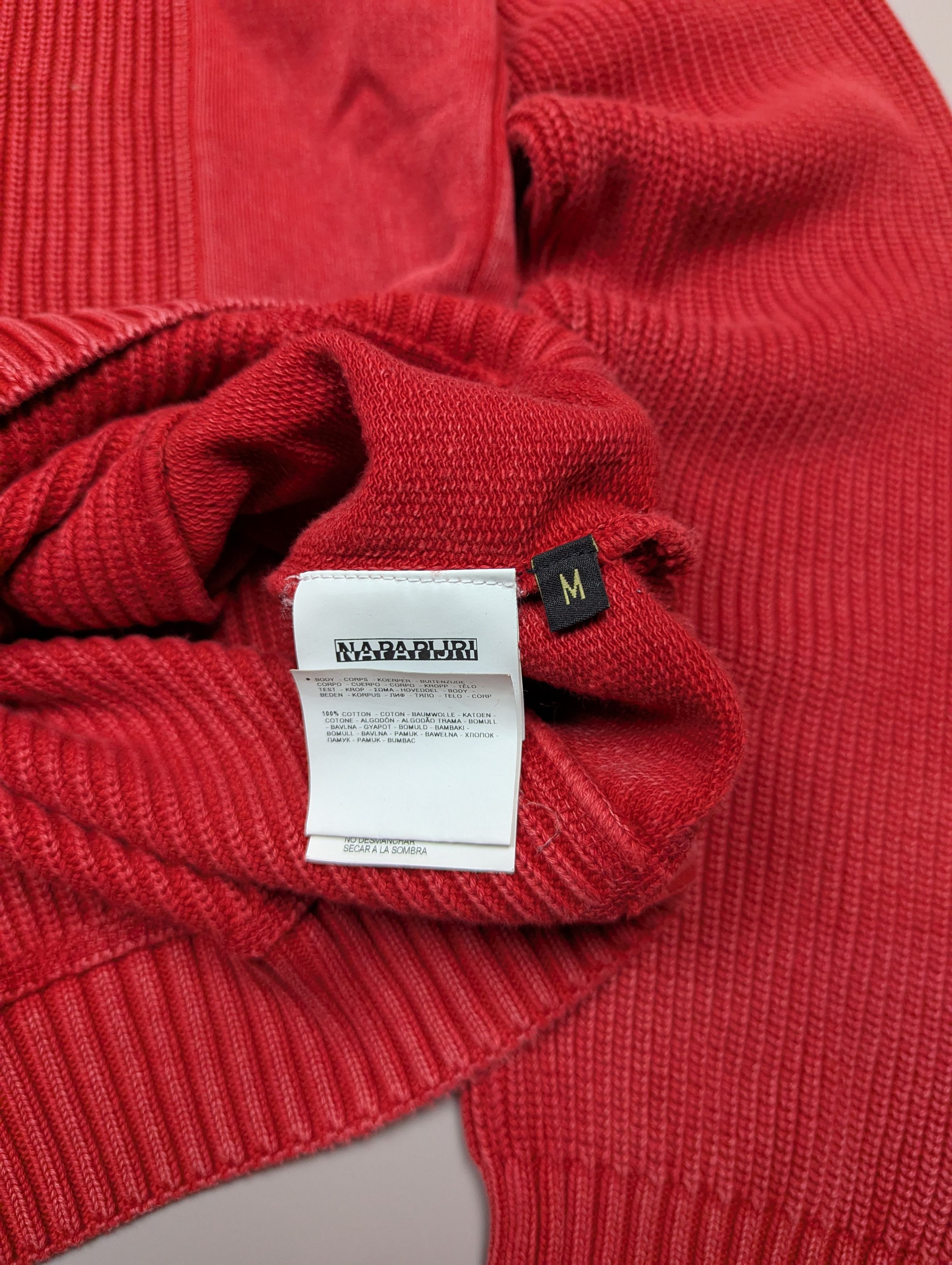Napapijri NAPAPIJRI Men’s Distressed 1/4 Zip Knitted Sweater Size US M / EU 48-50 / 2 - 6 Thumbnail