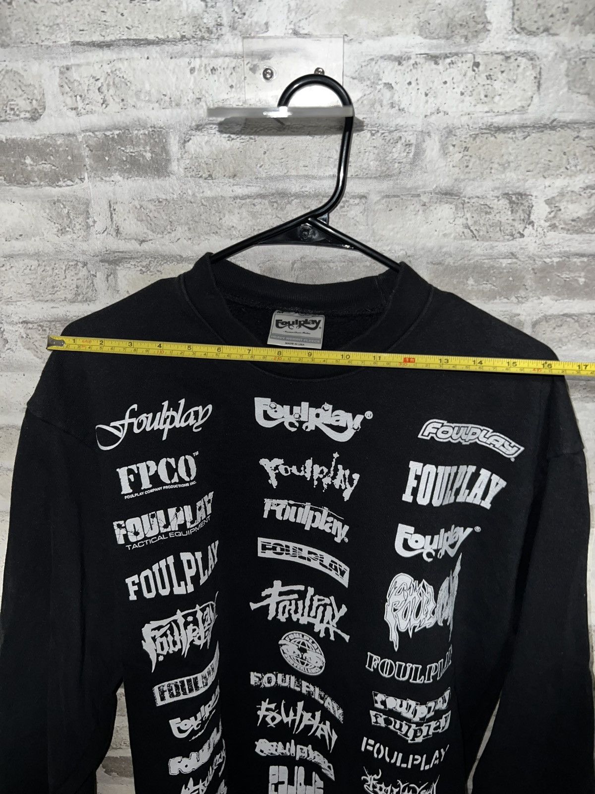 Foulplay Company FOULPLAY - ICONOGRAPHIC CREWNECK SWEATSHIRT (BLACK) MEDIUM Size US M / EU 48-50 / 2 - 2 Thumbnail