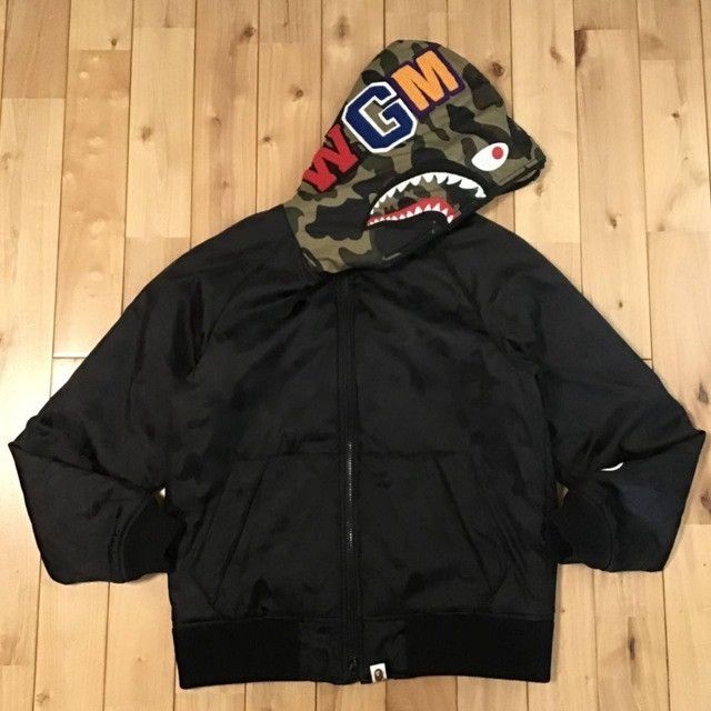 Bape BAPE camo Batting shark full zip hoodie jacket a bathing ape Size US M / EU 48-50 / 2 - 1 Thumbnail