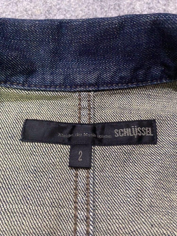 If Six Was Nine Vintage Shclussel Japan Bondage Denim Jacket Size US M / EU 48-50 / 2 - 9 Thumbnail