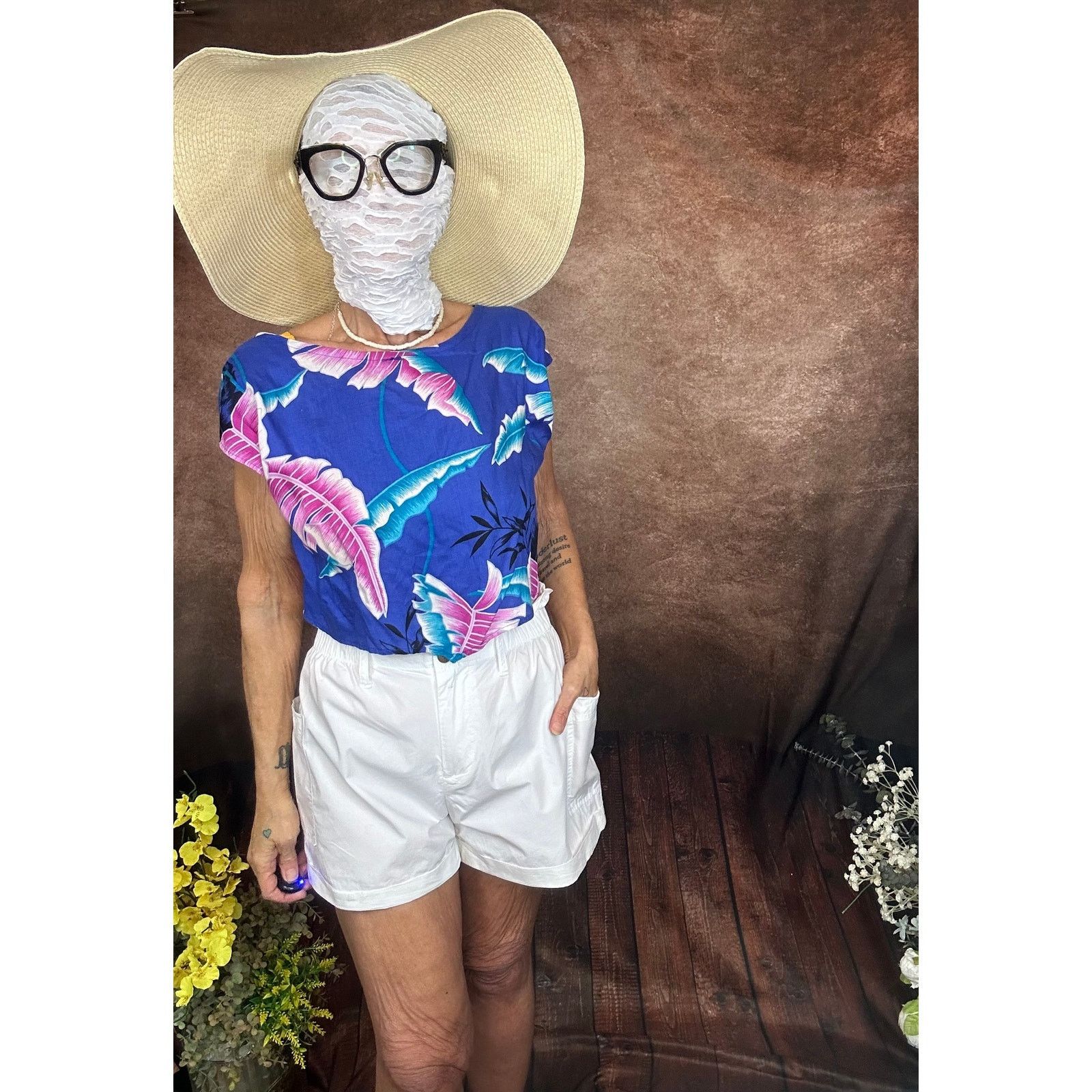 Urban Outfitters Paper Bag Waist Hip Pockets Urban Outfitters Shorts White S Size 27" / US 4 / IT 40 - 9 Thumbnail