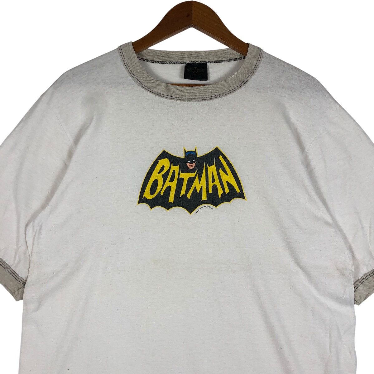 DC Comics BATMAN D.C. Comics Vintage Ringer T-Shirt Size US L / EU 52-54 / 3 - 2 Thumbnail