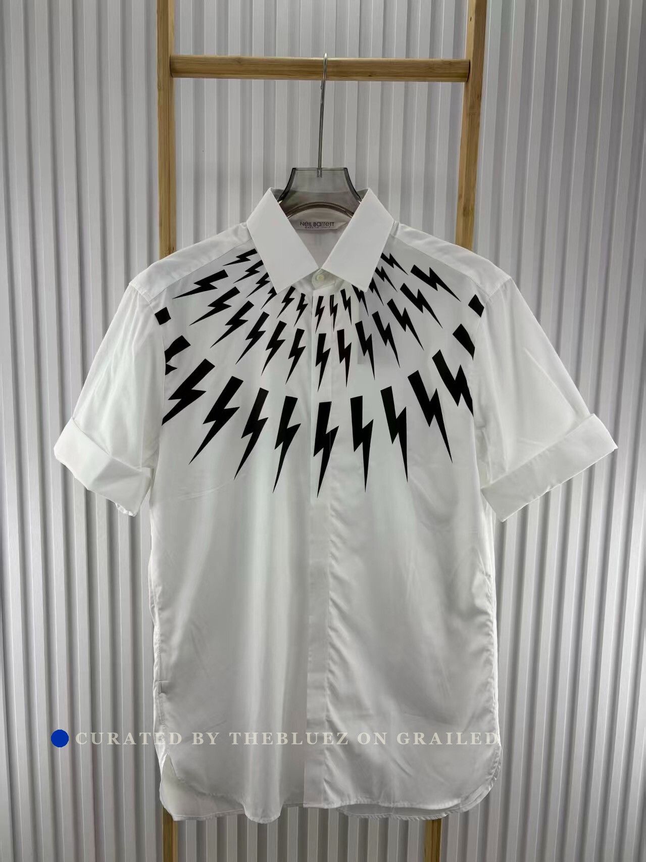 Neil Barrett Neil Barrett Short-Sleeve Shirt Size US XXS / EU 40 - 1 Thumbnail