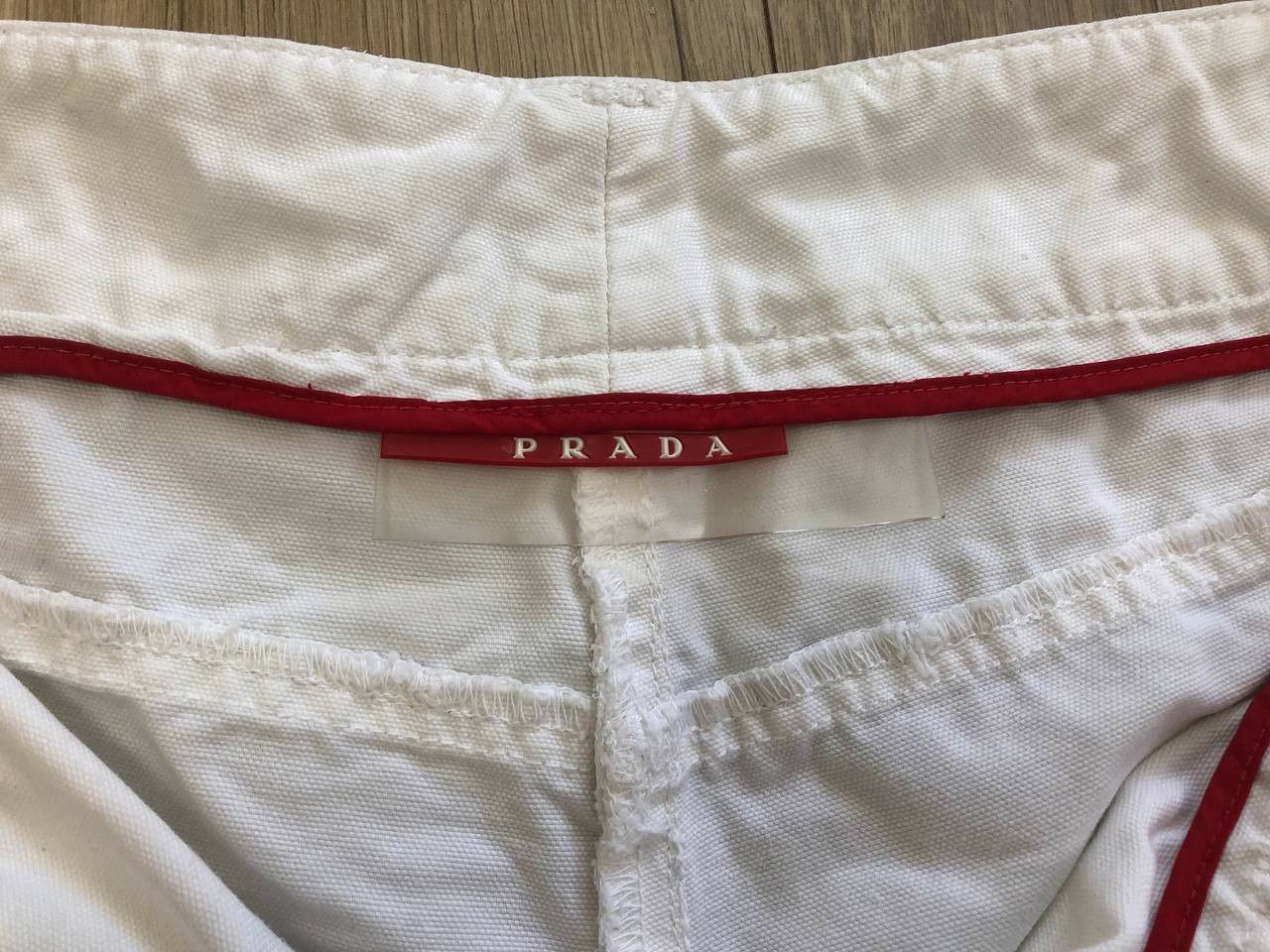Prada Prada Red Tab White Casual Pants Size 28" / US 6 / IT 42 - 3 Thumbnail