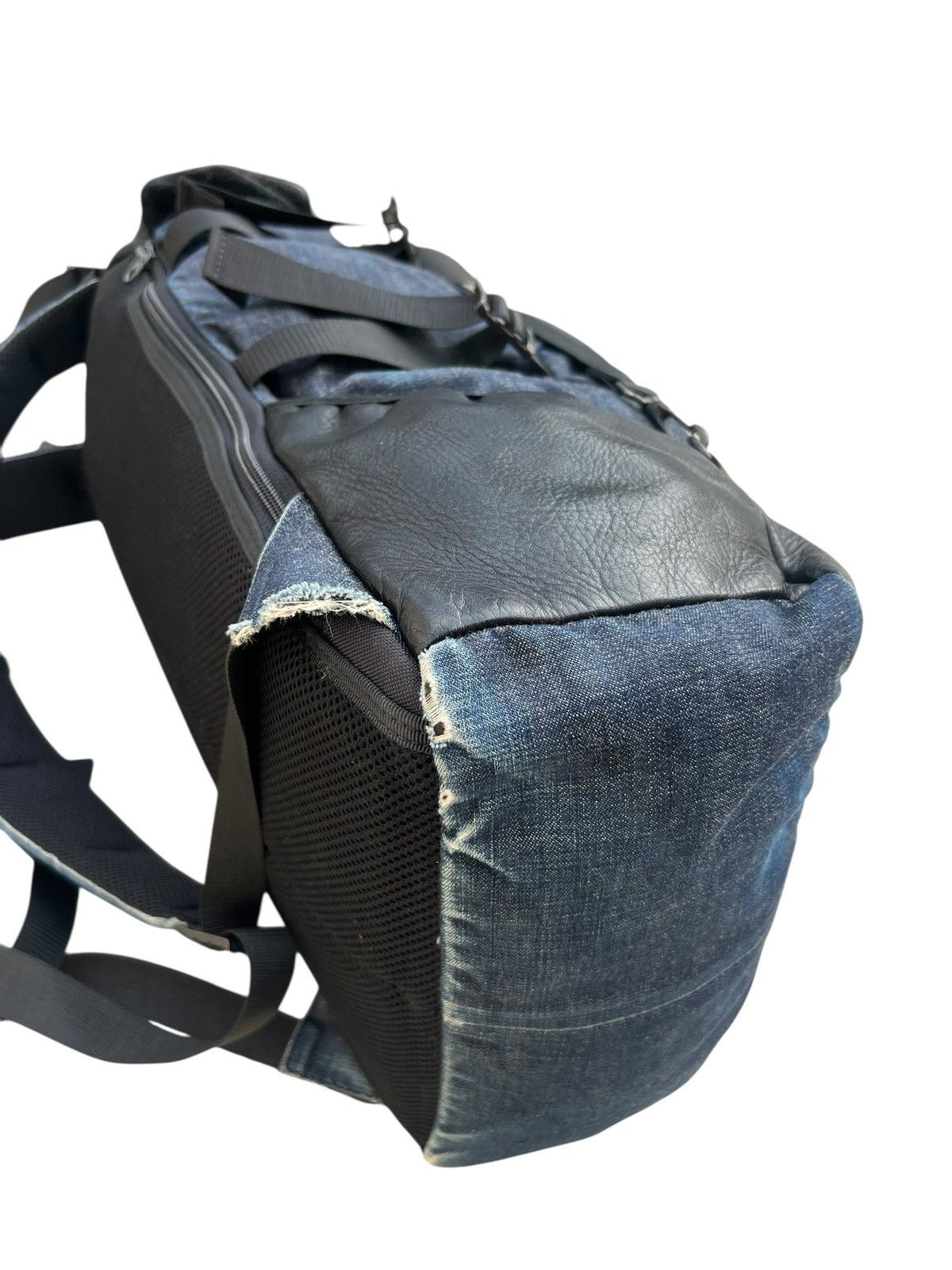 Leather DECADE Japan Distressed Backpack Leather Cotton Size ONE SIZE - 17 Thumbnail